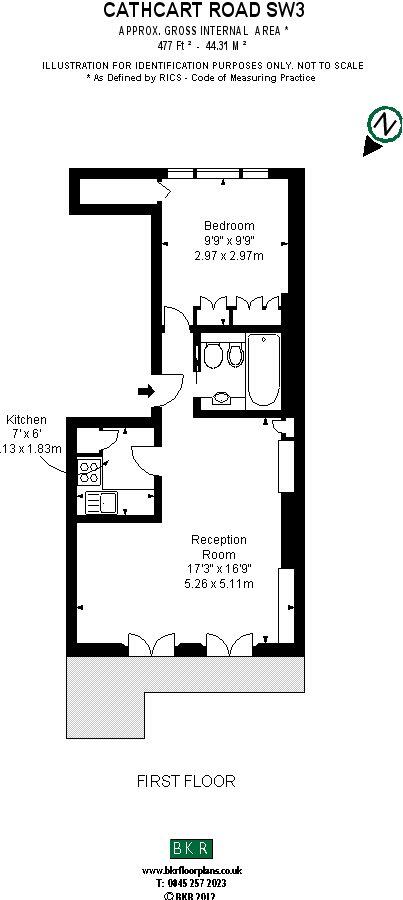 Cathcart Road, Chelsea, London floorplan
