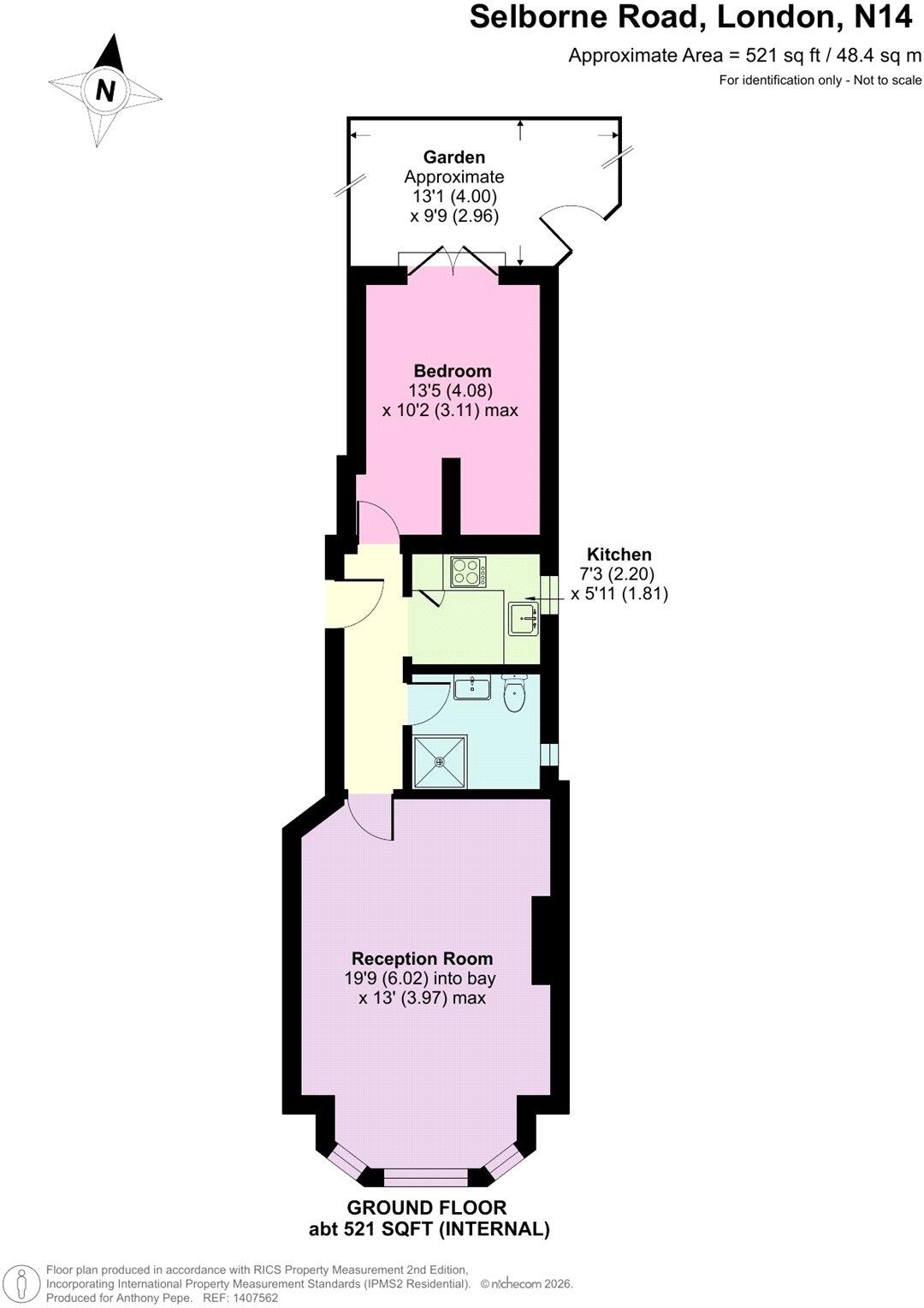 Selborne Road, Southgate, London, N14 floorplan