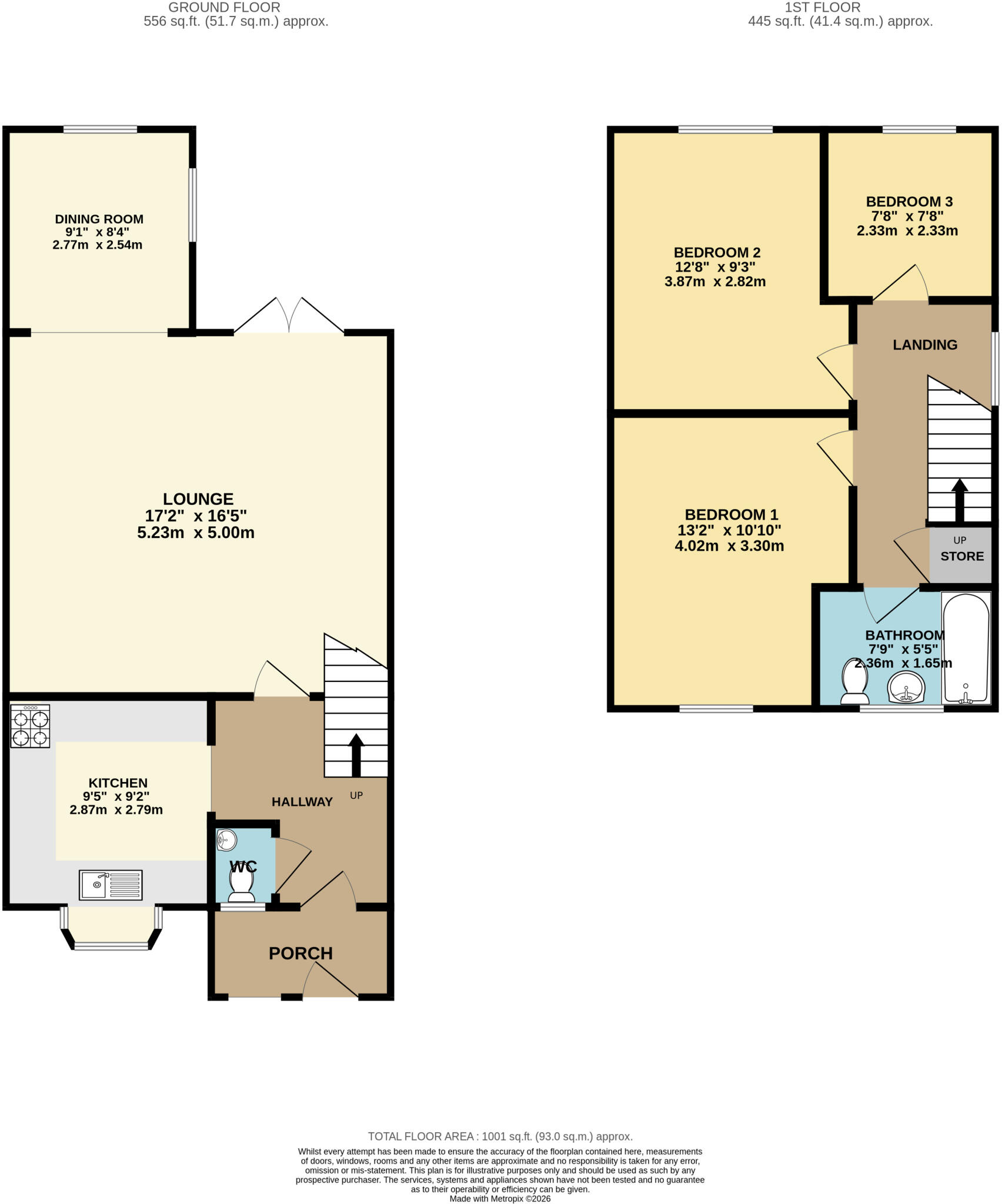Whittingham Close, Luton, Bedfordshire, LU2 floorplan