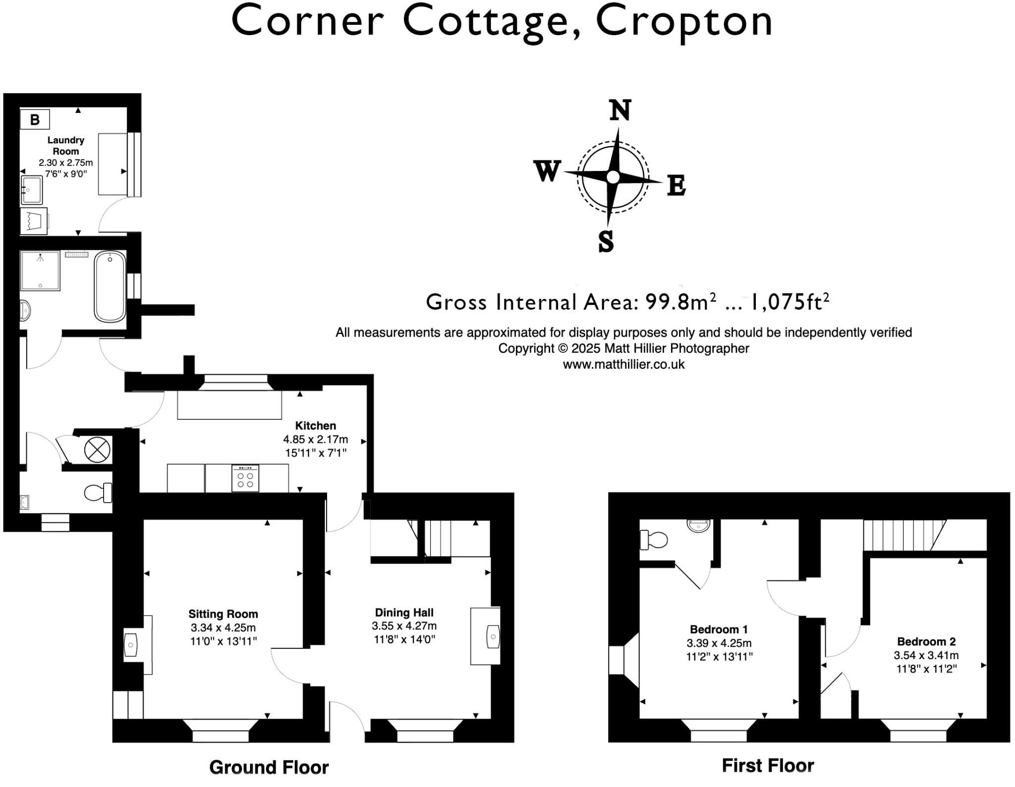 Corner Cottage, Cropton, Pickering, North Yorkshire YO18 8HH floorplan