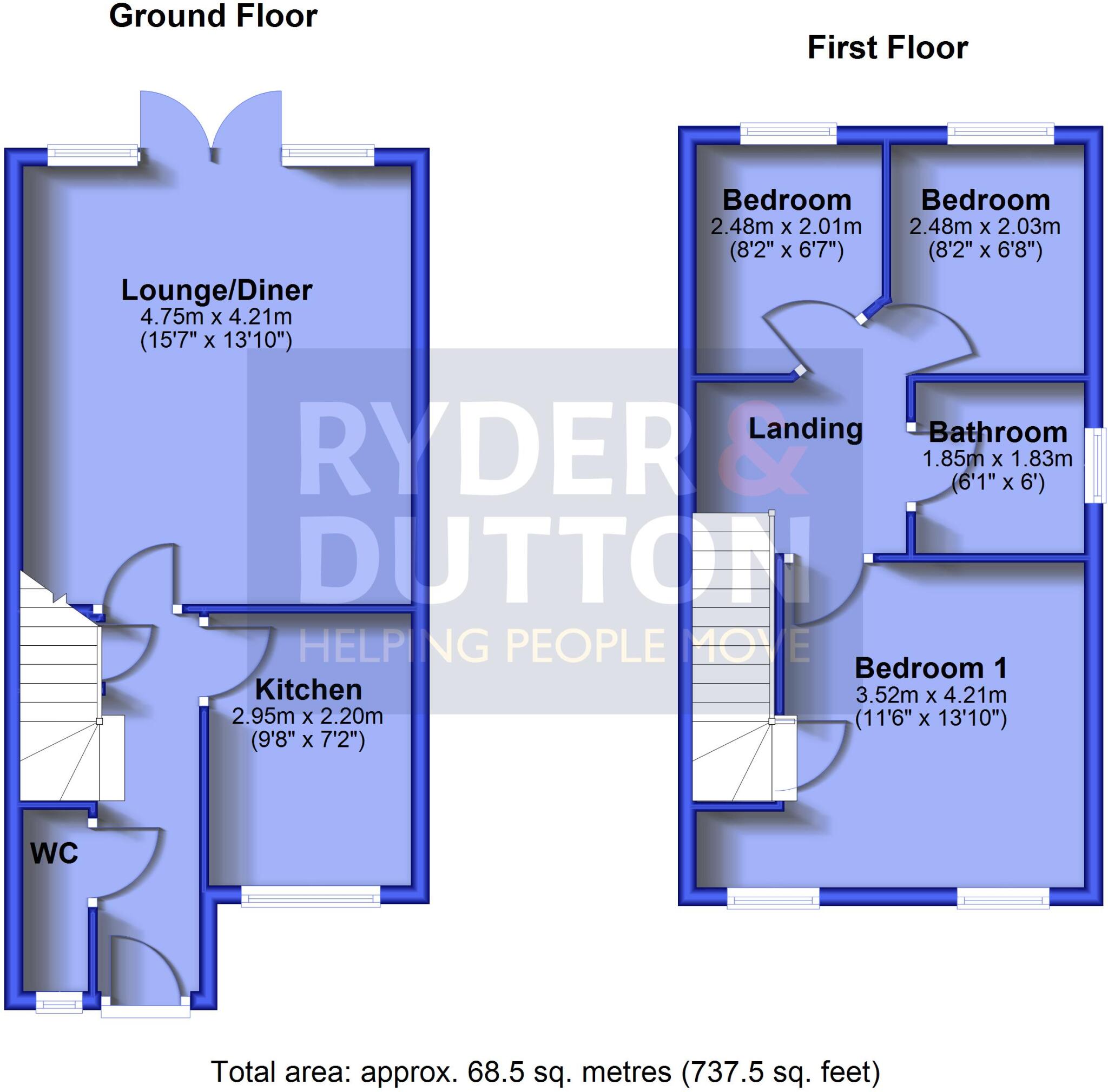 Hurst Close, Glossop, Derbyshire, SK13 floorplan
