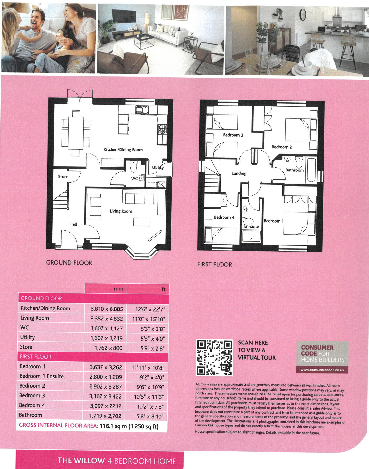 Plot 219, The Willow, Highfields Green, Yeomans Way, Littleport, Ely, Cambridgeshire floorplan