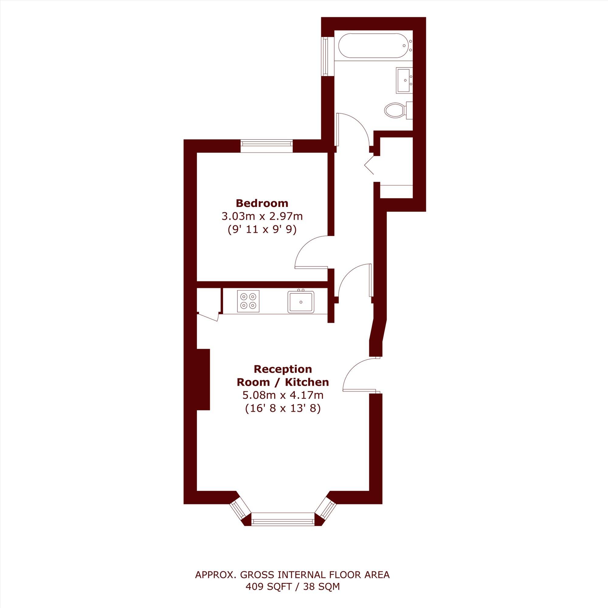 Arundel Terrace, Barnes floorplan