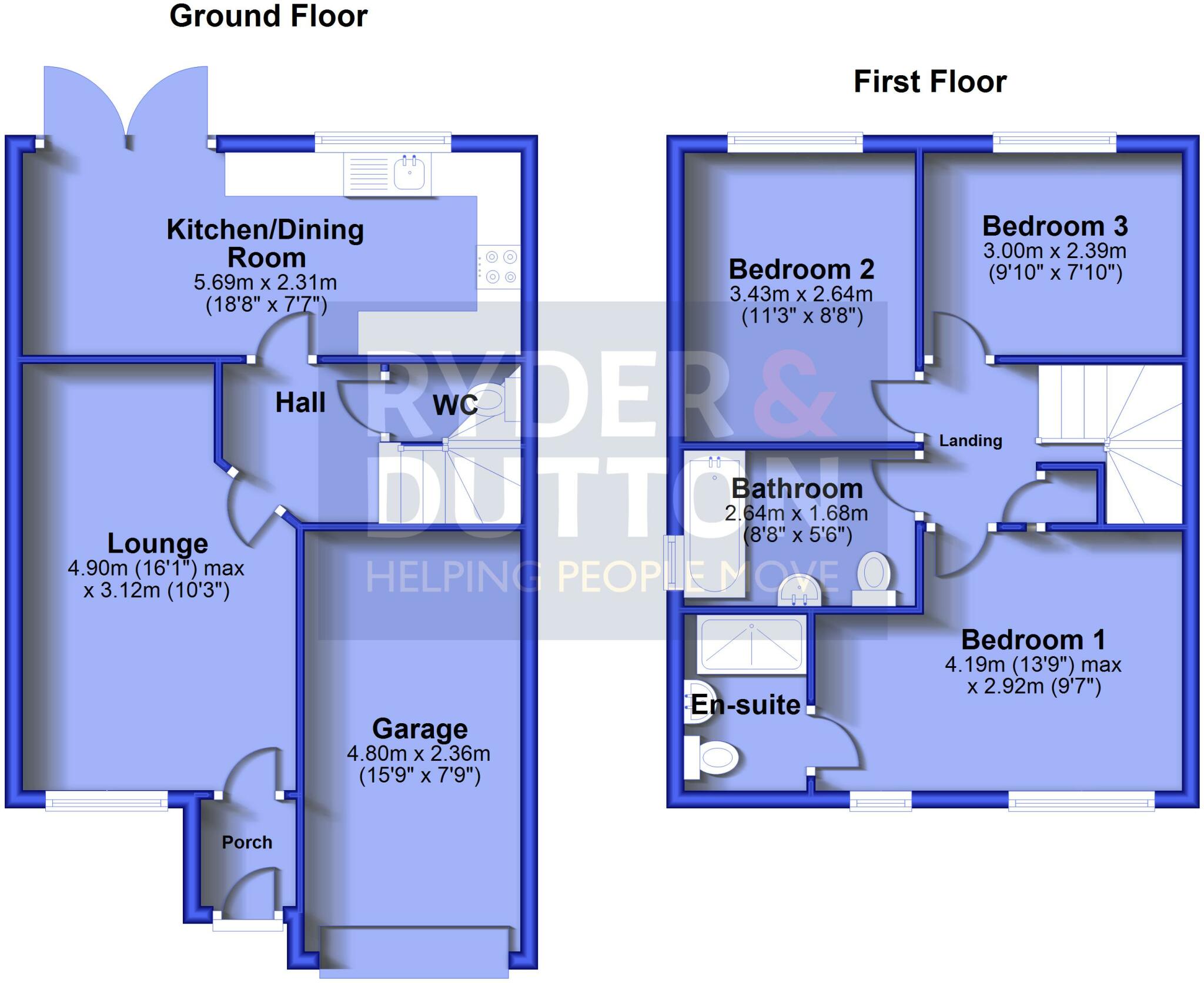 Kelty Grove, Heywood, Greater Manchester, OL10 floorplan
