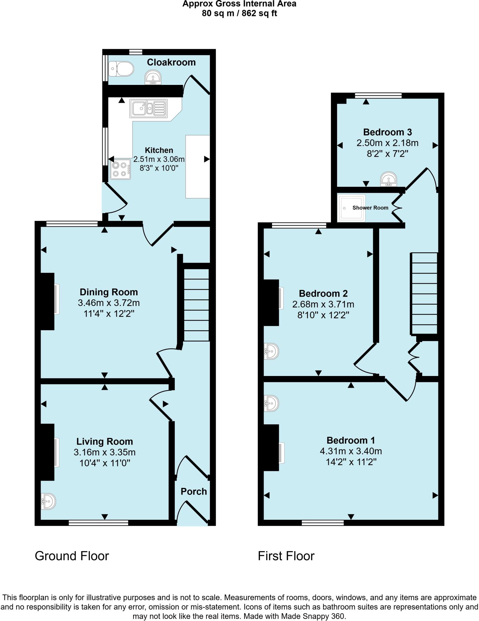 Chilton Street, Bridgwater, Somerset floorplan