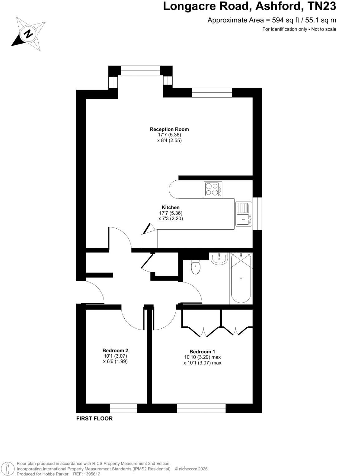 Longacre Road, Ashford, Kent, TN23 floorplan