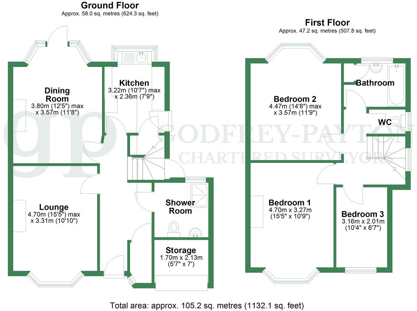 Acacia Road, Leamington Spa, CV32 6EF floorplan
