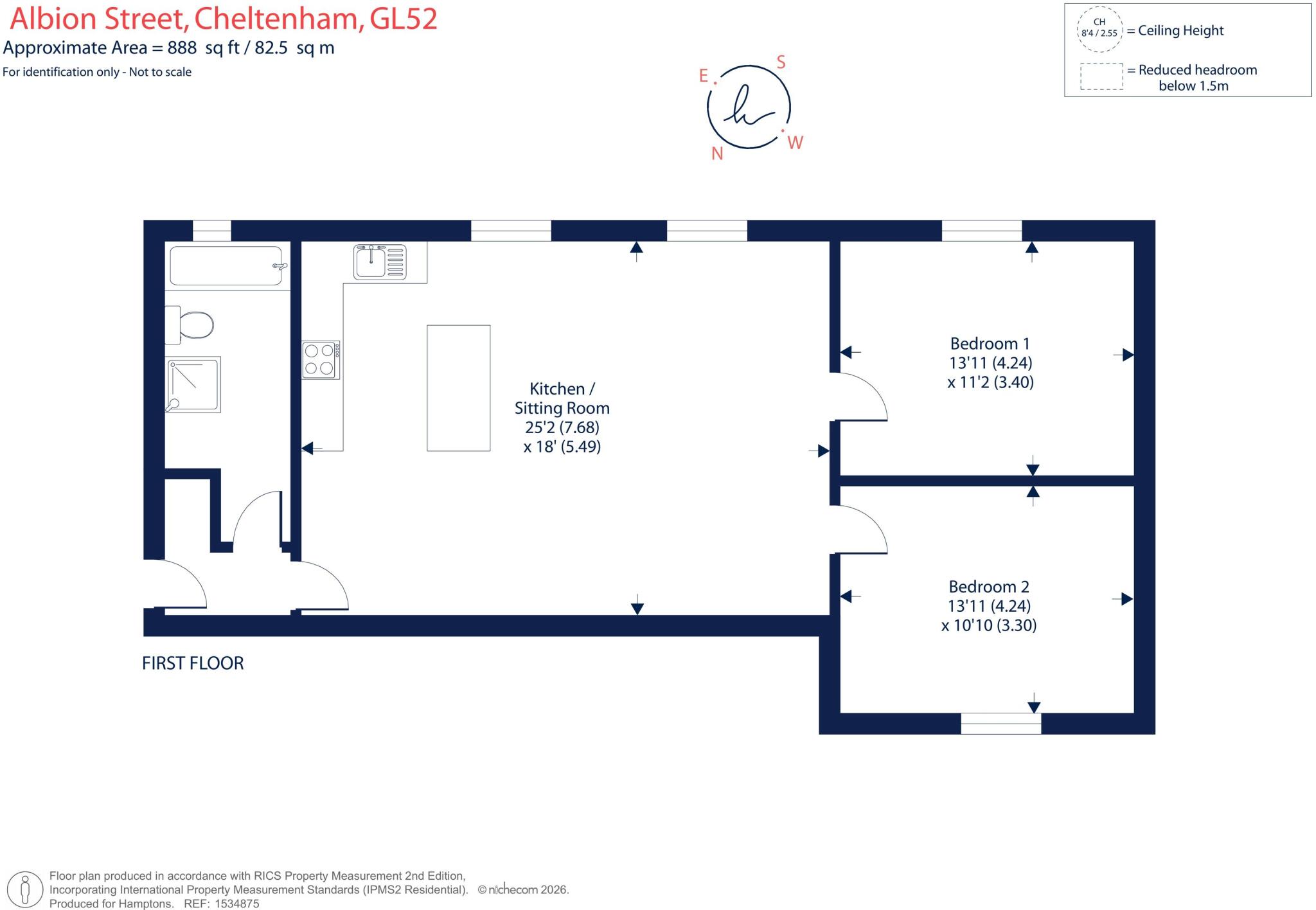 Albion Street Cheltenham GL52 floorplan