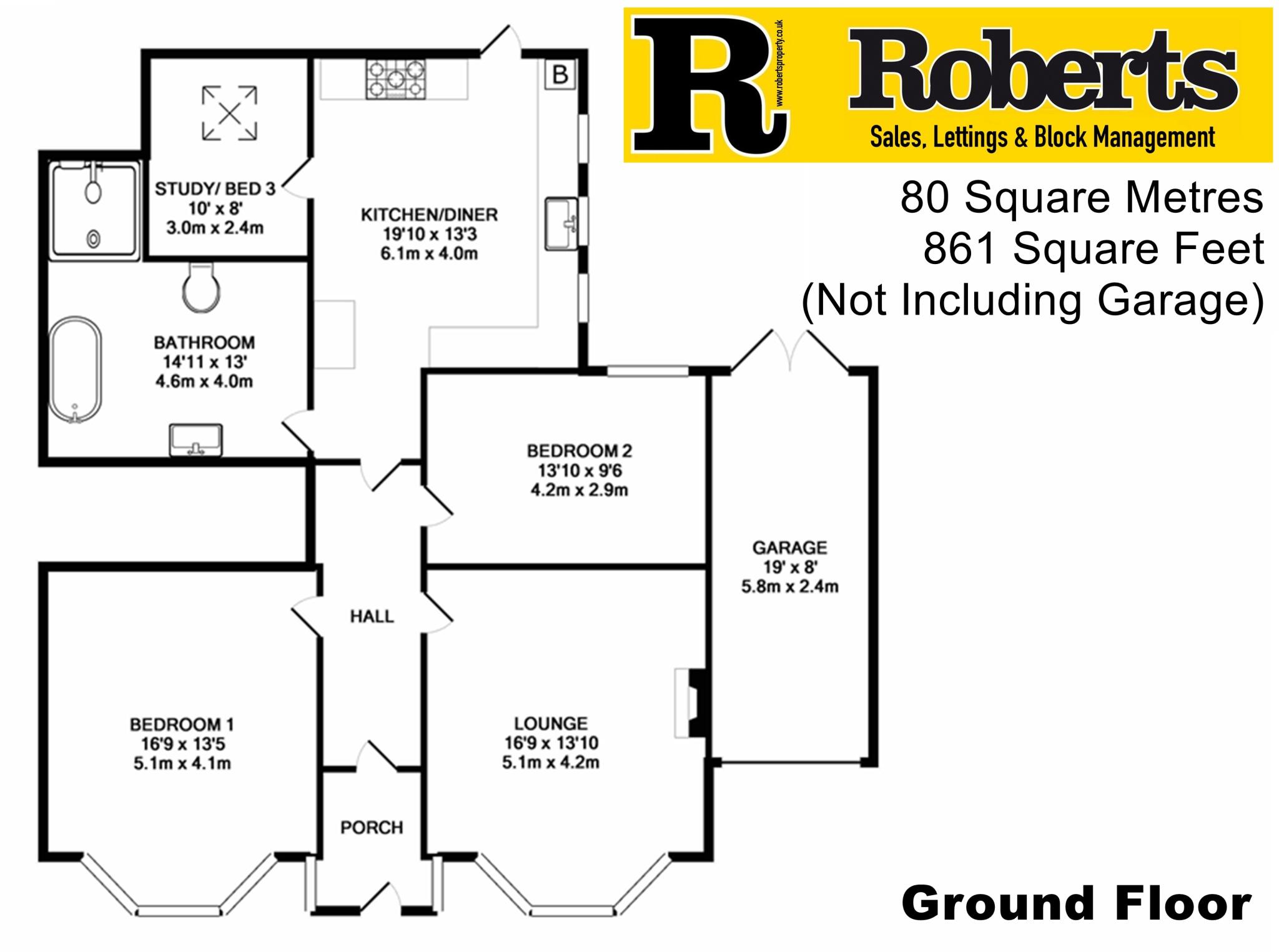 Belvedere Road, Bournemouth, Dorset, BH3 floorplan