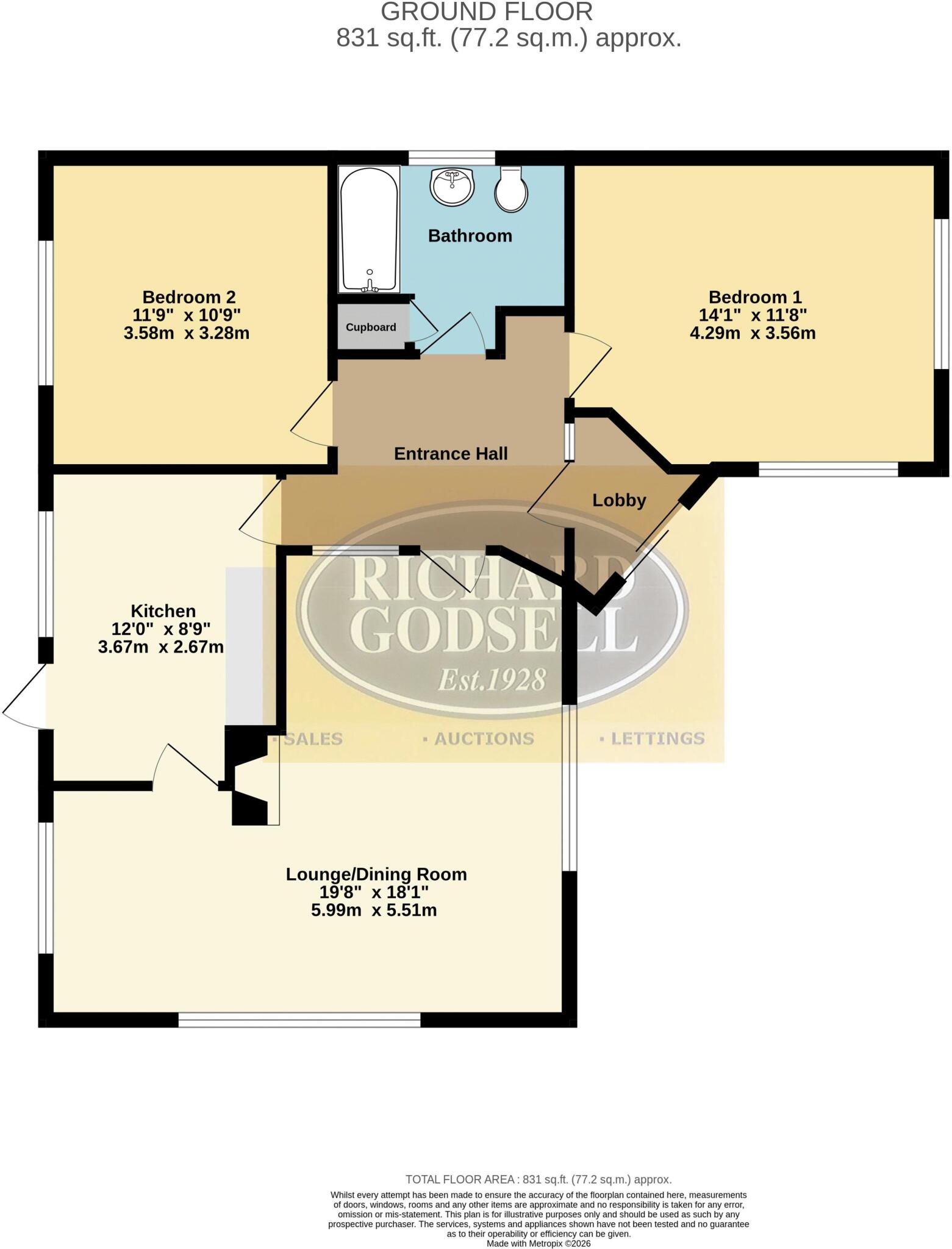 Burton, Christchurch floorplan