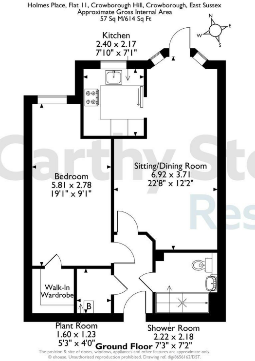 Holmes Place, Crowborough Hill floorplan