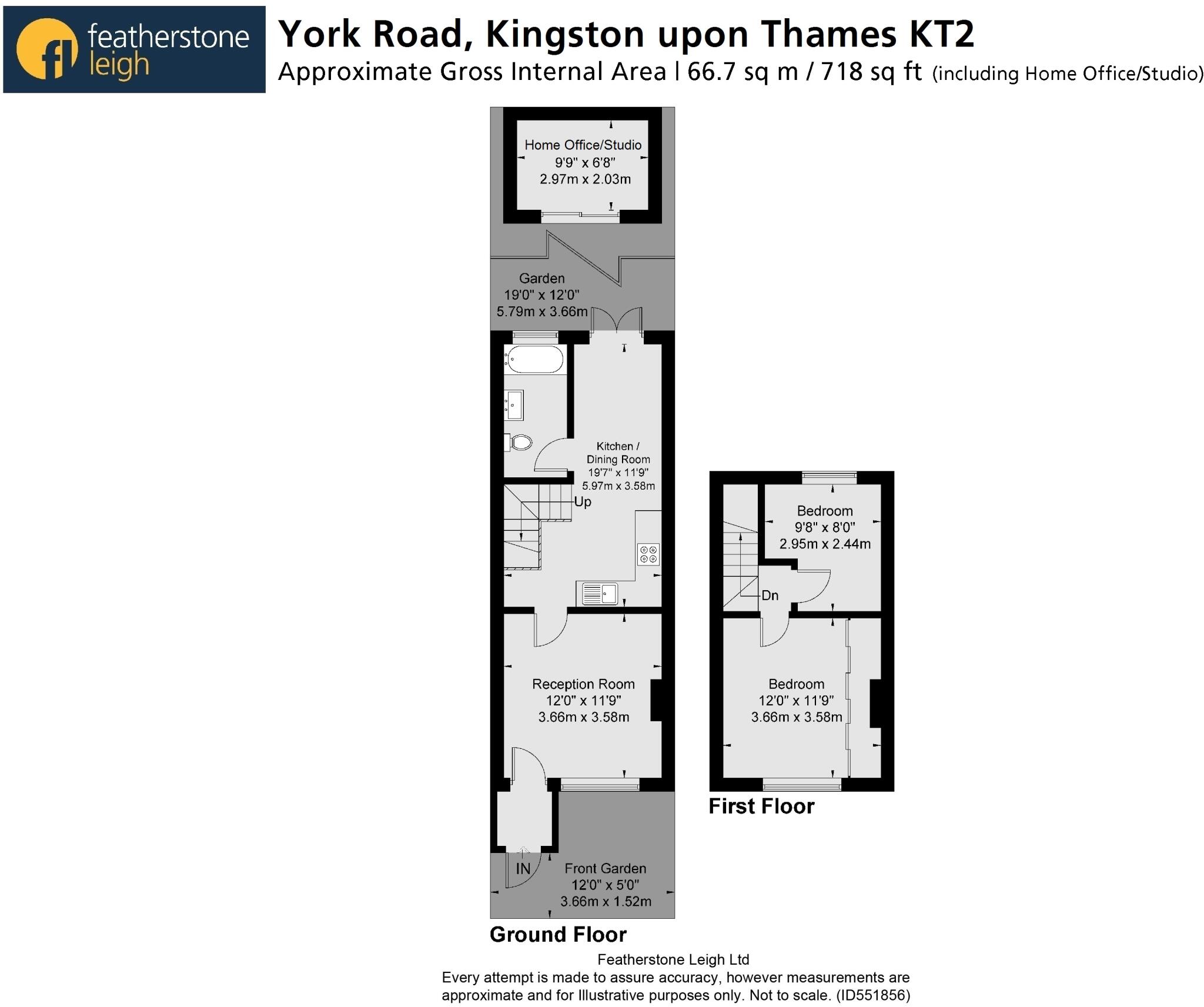 York Road, Kingston upon Thames, KT2 floorplan