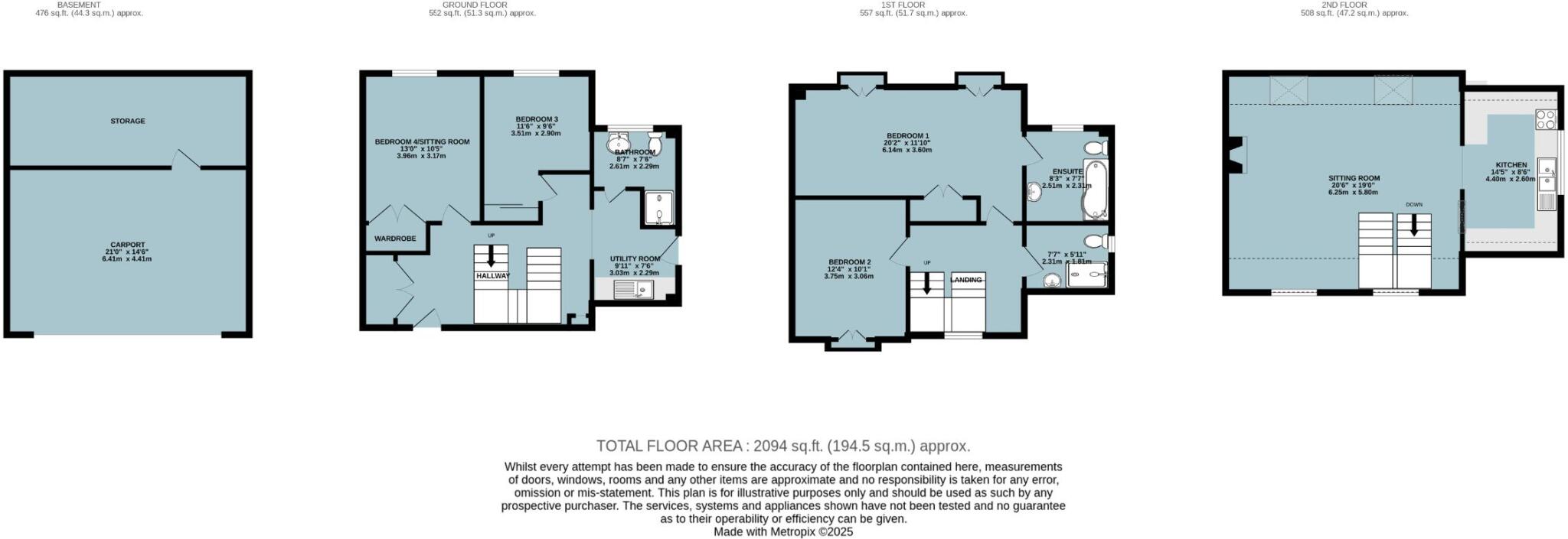 Sinai Hill, Lynton floorplan