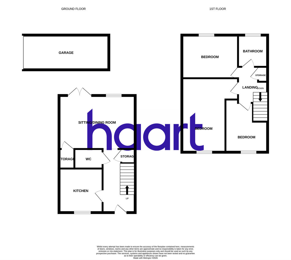 Whitworth Avenue, Harold Hill floorplan