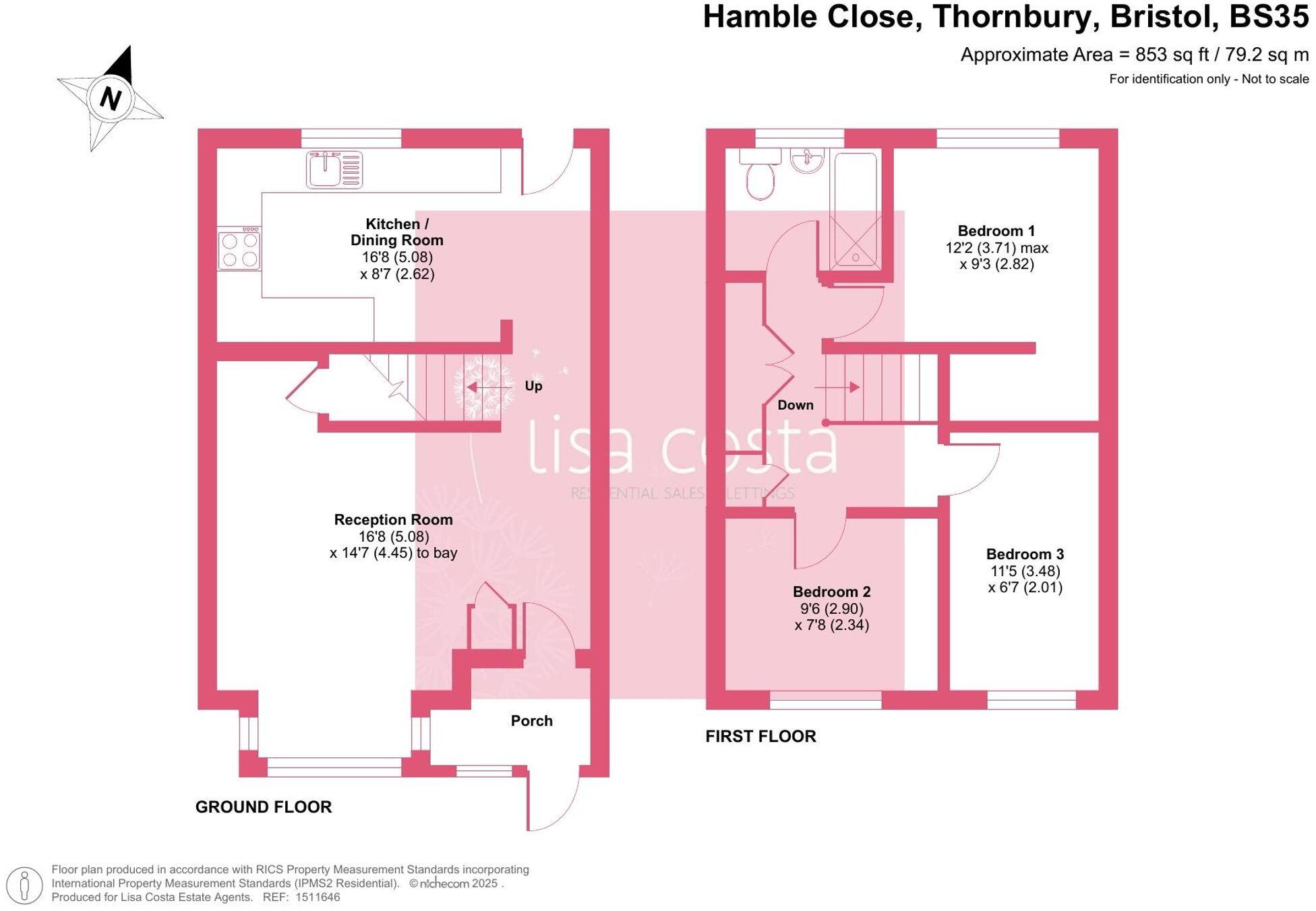 Hamble Close, Thornbury, BS35 floorplan