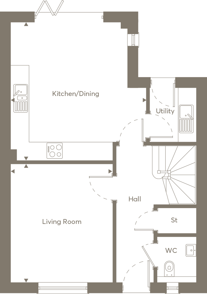 156 Ellenbrook, Stow Road, Moreton-in-Marsh, Gloucestershire, GL56 floorplan