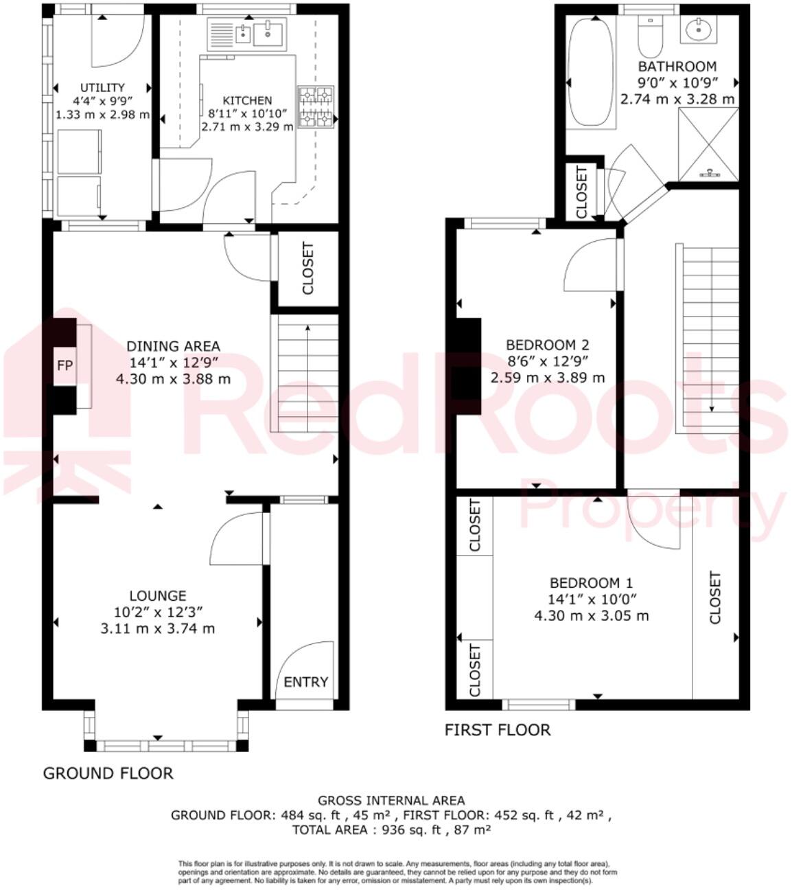 Moorthorpe, South Elmsall, Pontefract, West Yorkshire, WF9 floorplan