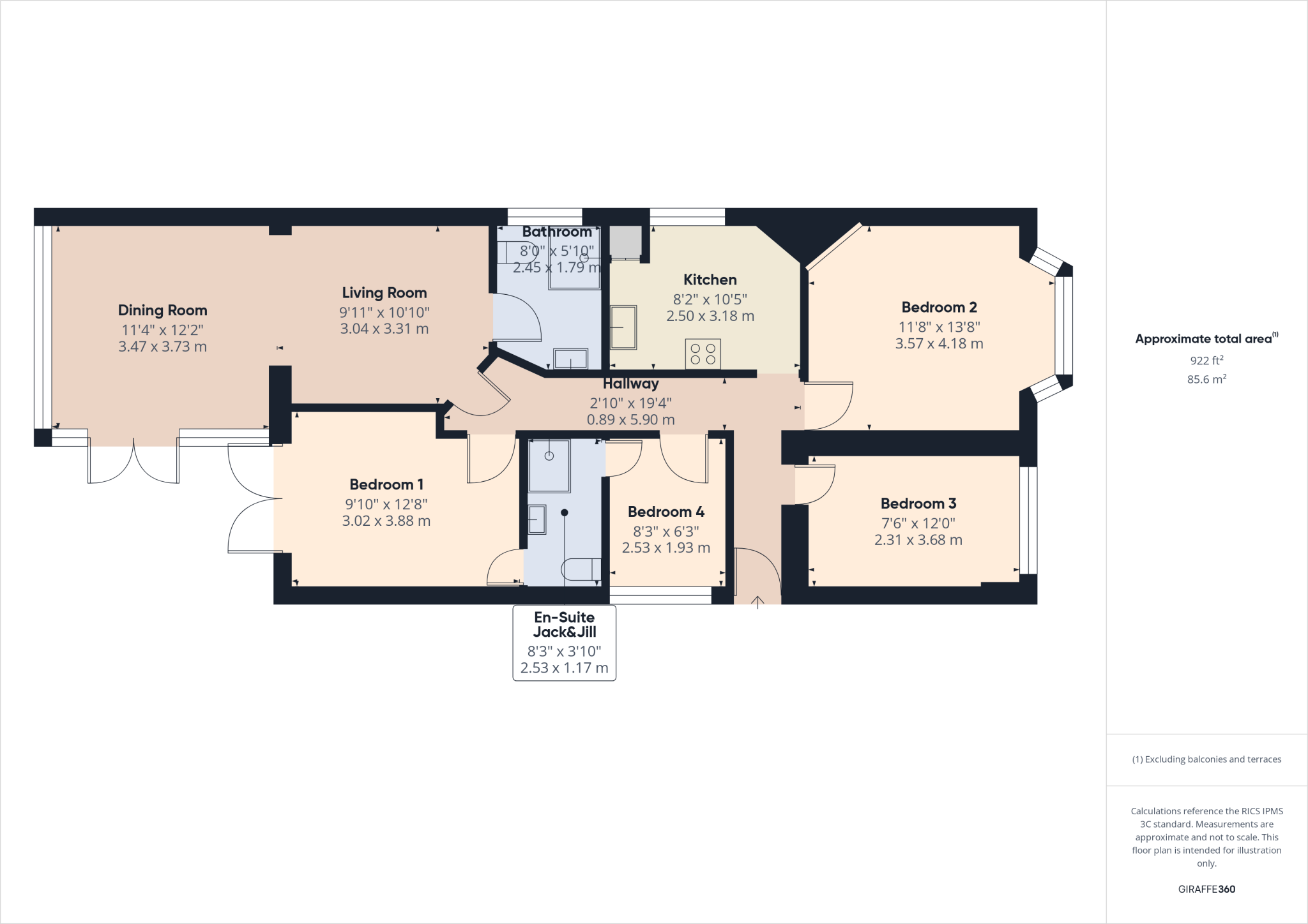 Feltham Road, Ashford, Surrey, TW15 floorplan