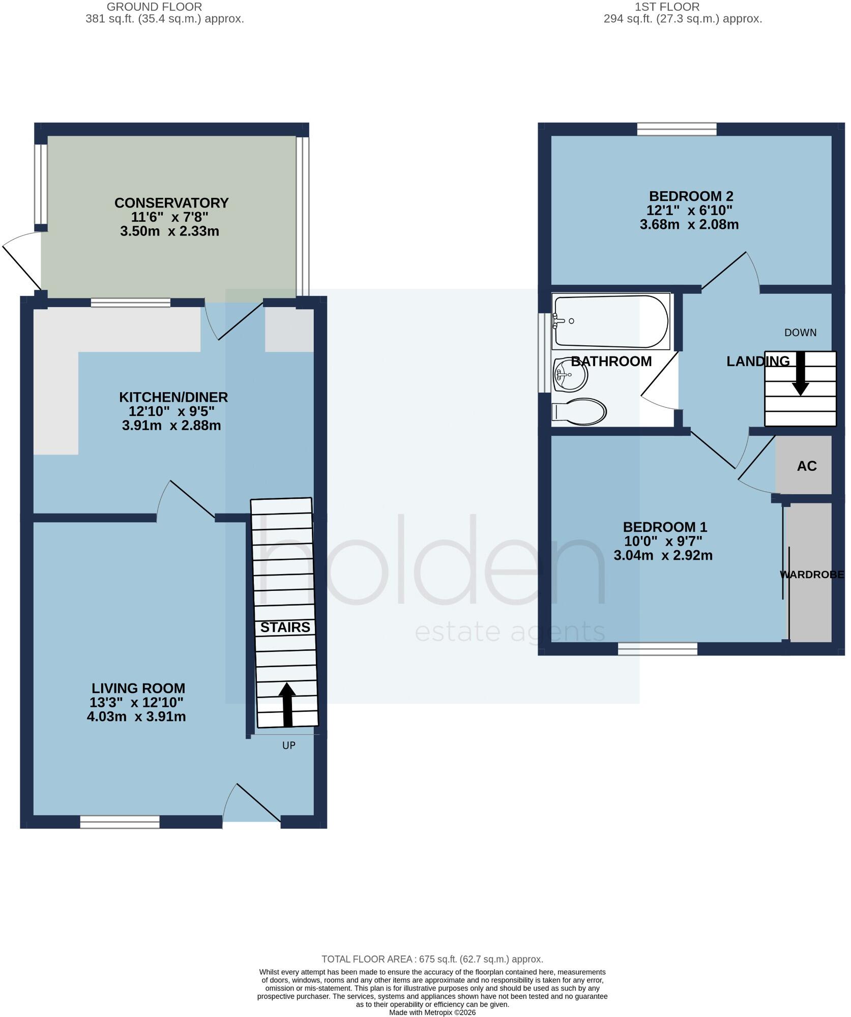 Rowan Drive, Heybridge floorplan