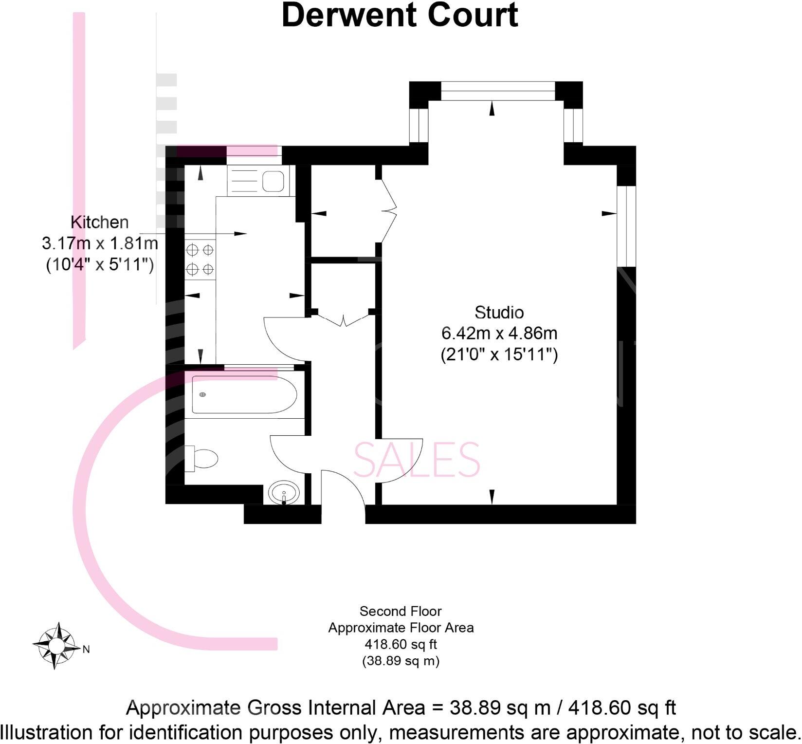 Derwent Court, Dyke Road, Brighton floorplan
