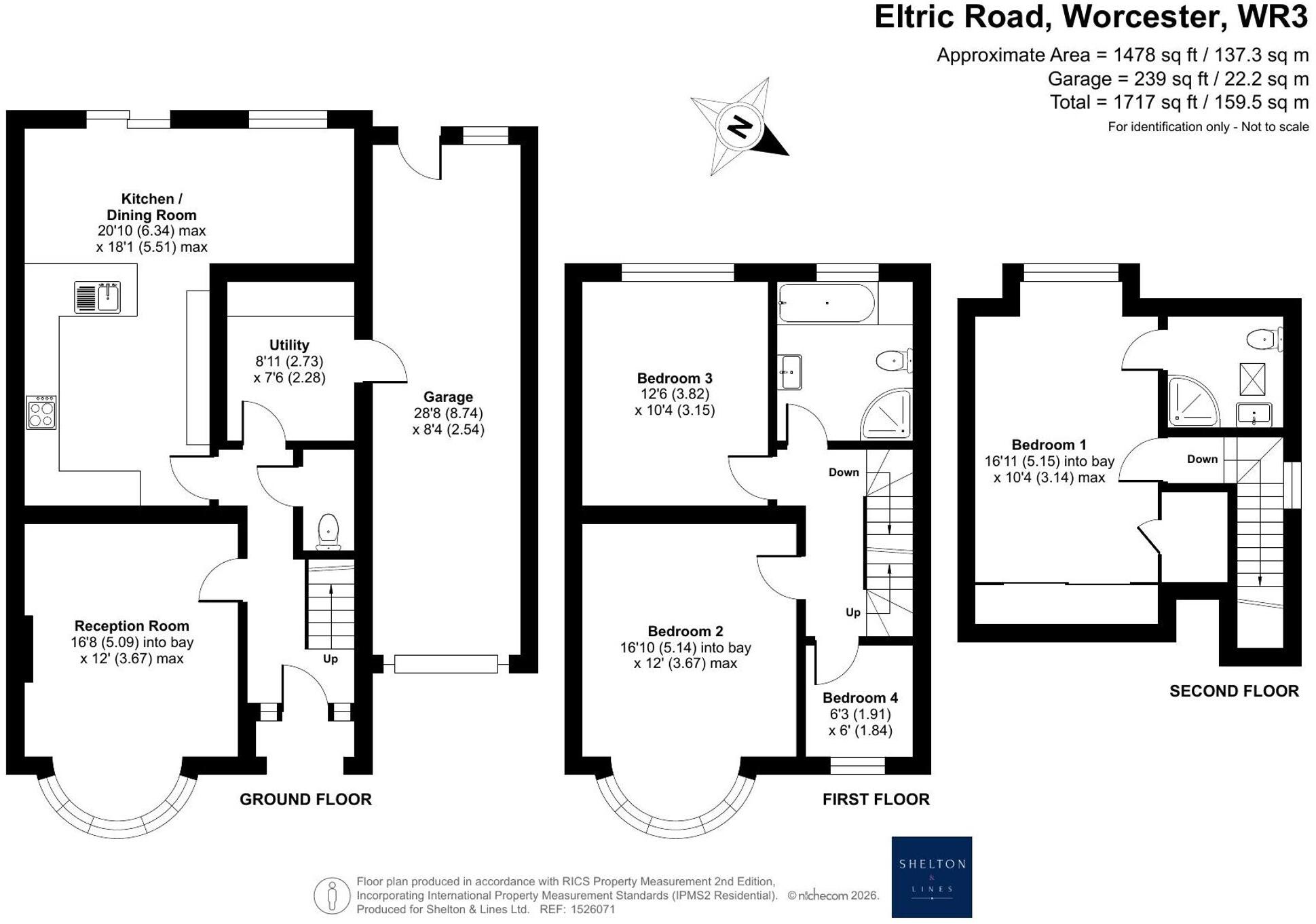 Eltric Road, Worcester, WR3 floorplan
