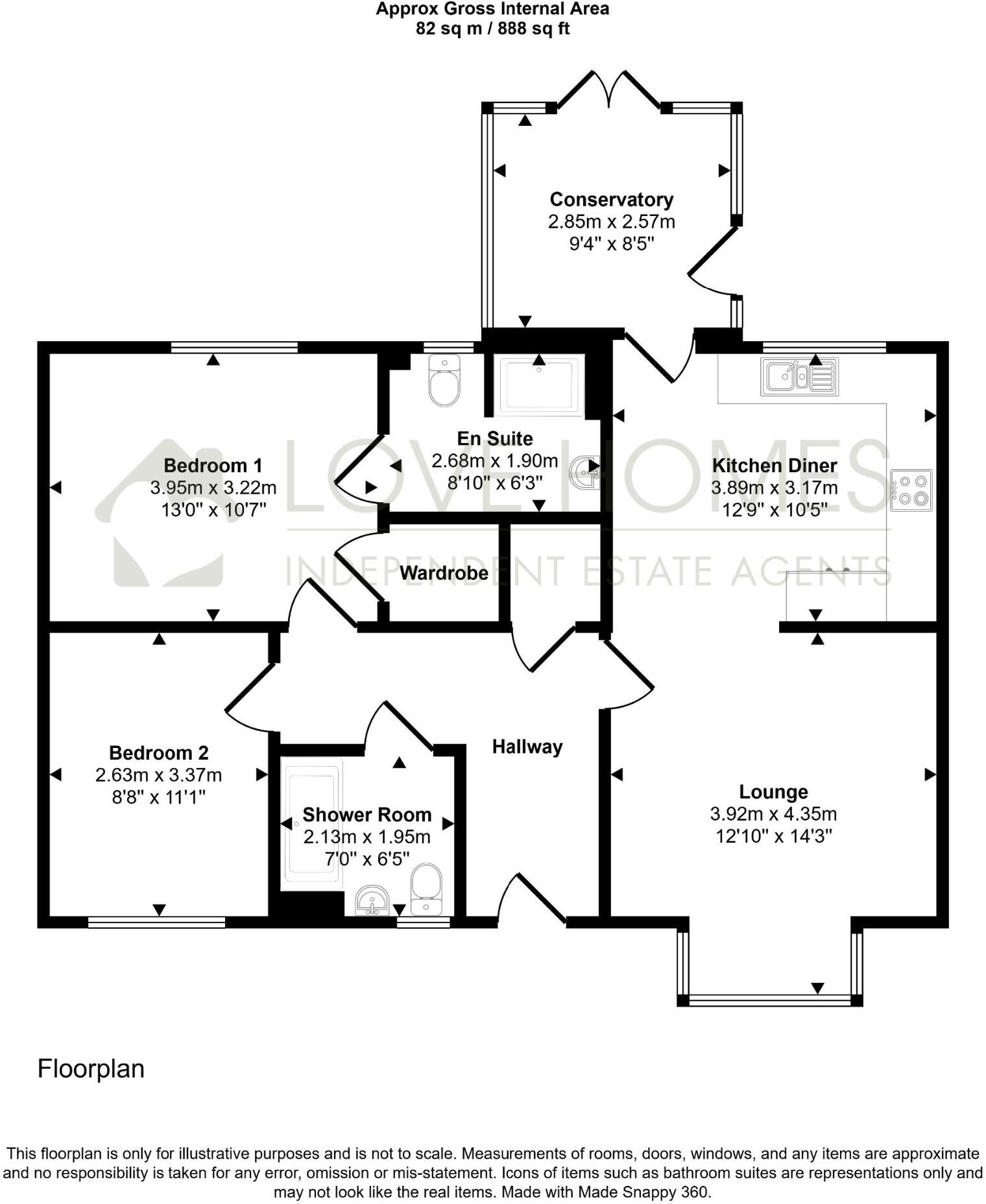 Stanley Gardens, Garstang floorplan