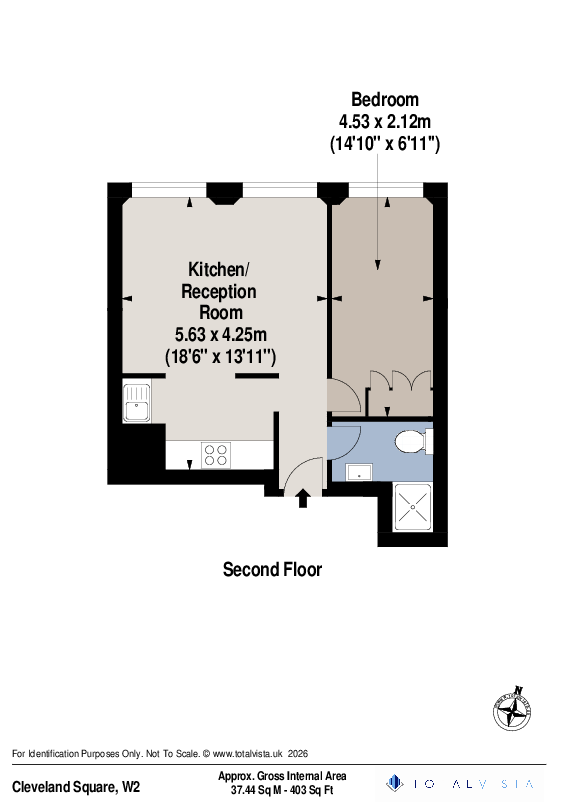 Cleveland Square, Bayswater, London floorplan