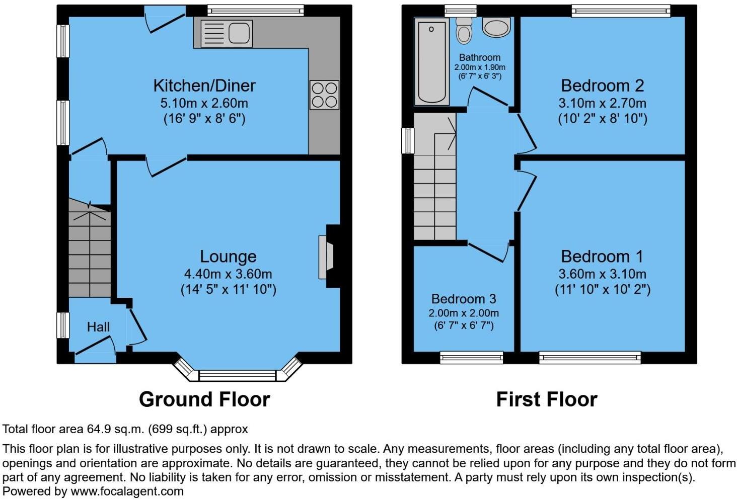 Church Street South, Birdholme, Chesterfield, S40 2TG floorplan