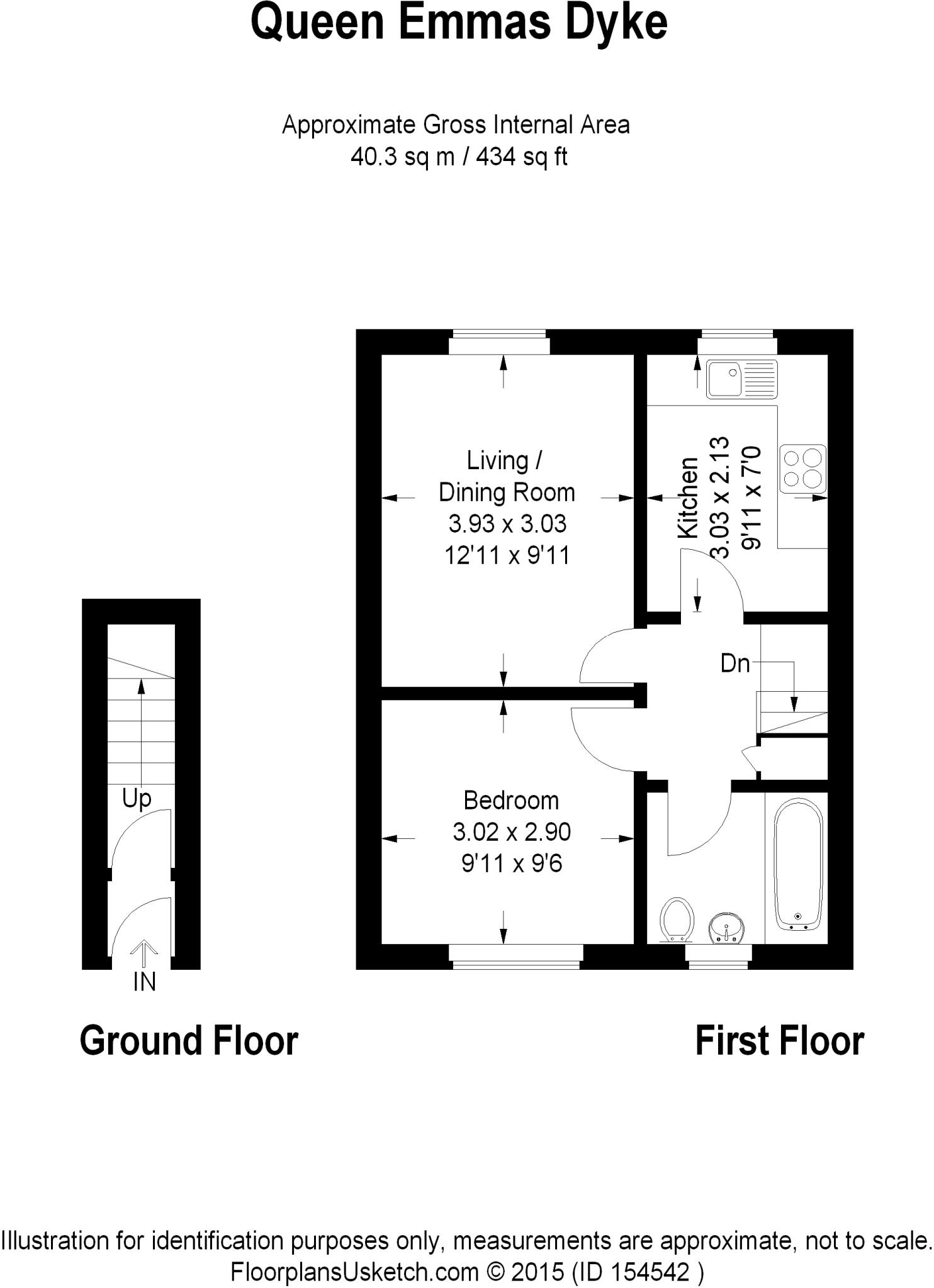 Queen Emmas Dyke, Witney, Oxfordshire floorplan