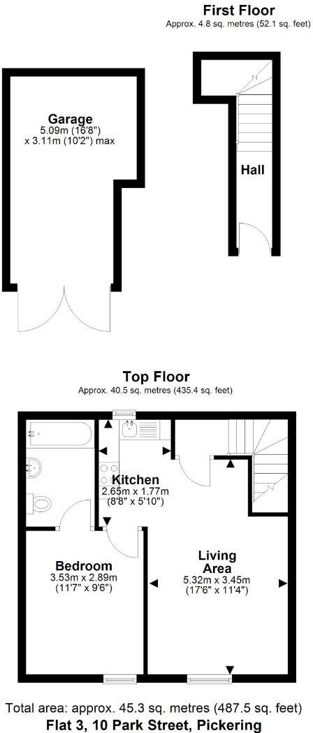 Park Street, Pickering, North Yorkshire, YO18 floorplan