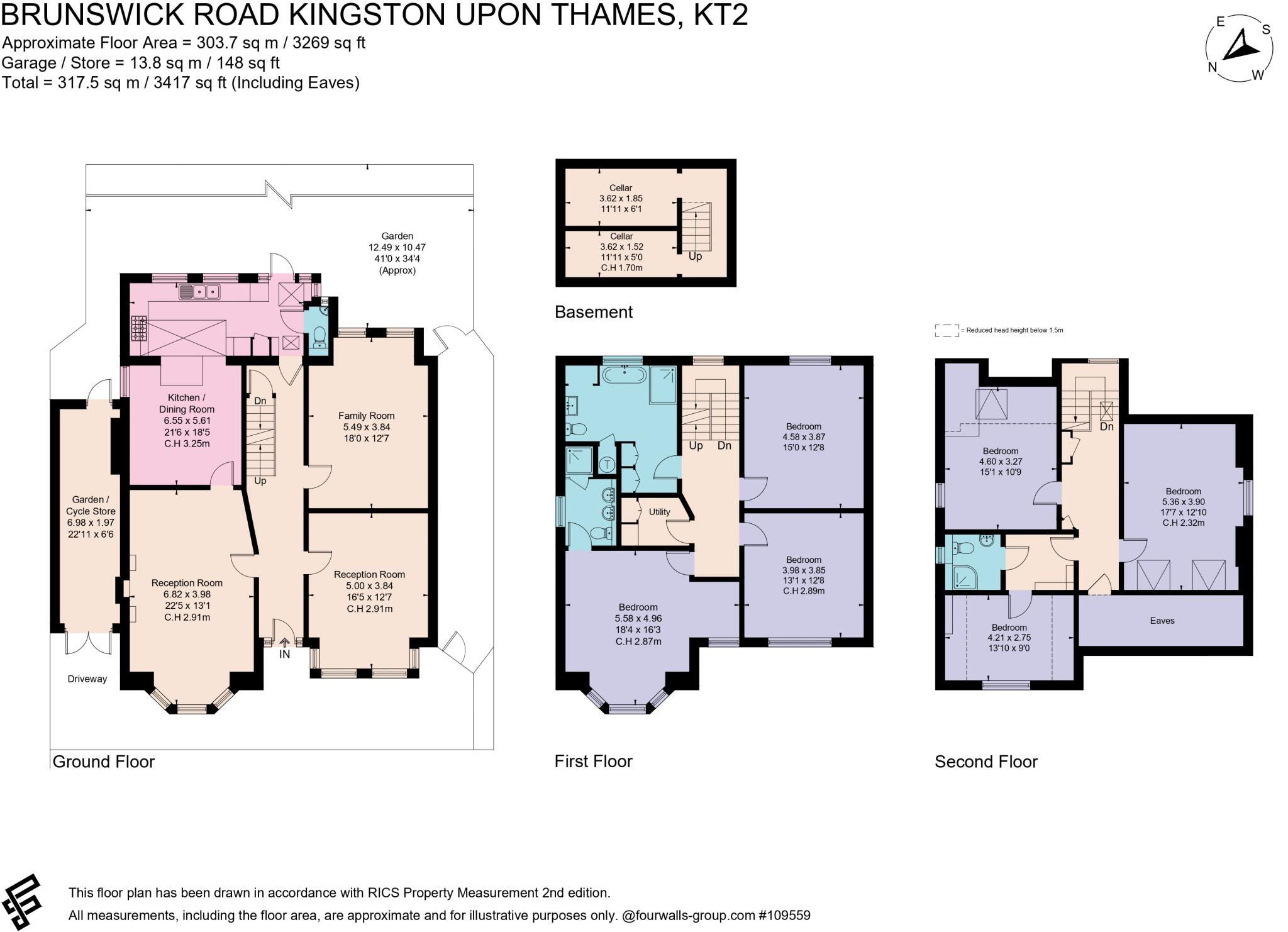 Brunswick Road, Kingston upon Thames, KT2 floorplan