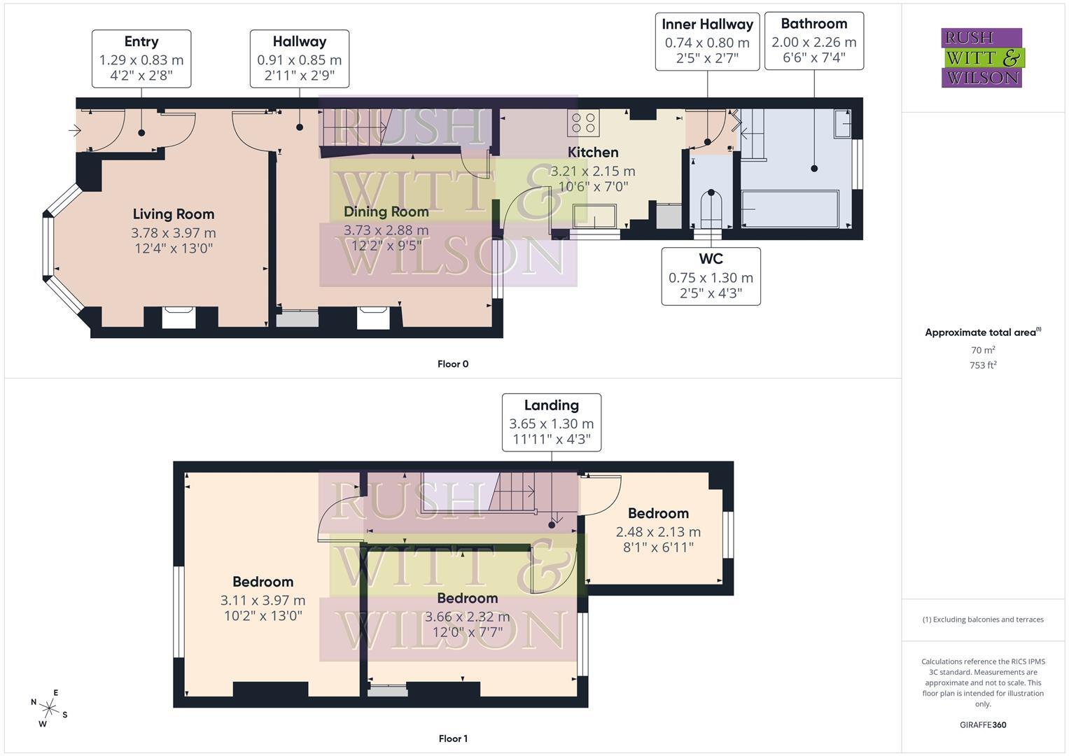 South Undercliff, Rye floorplan