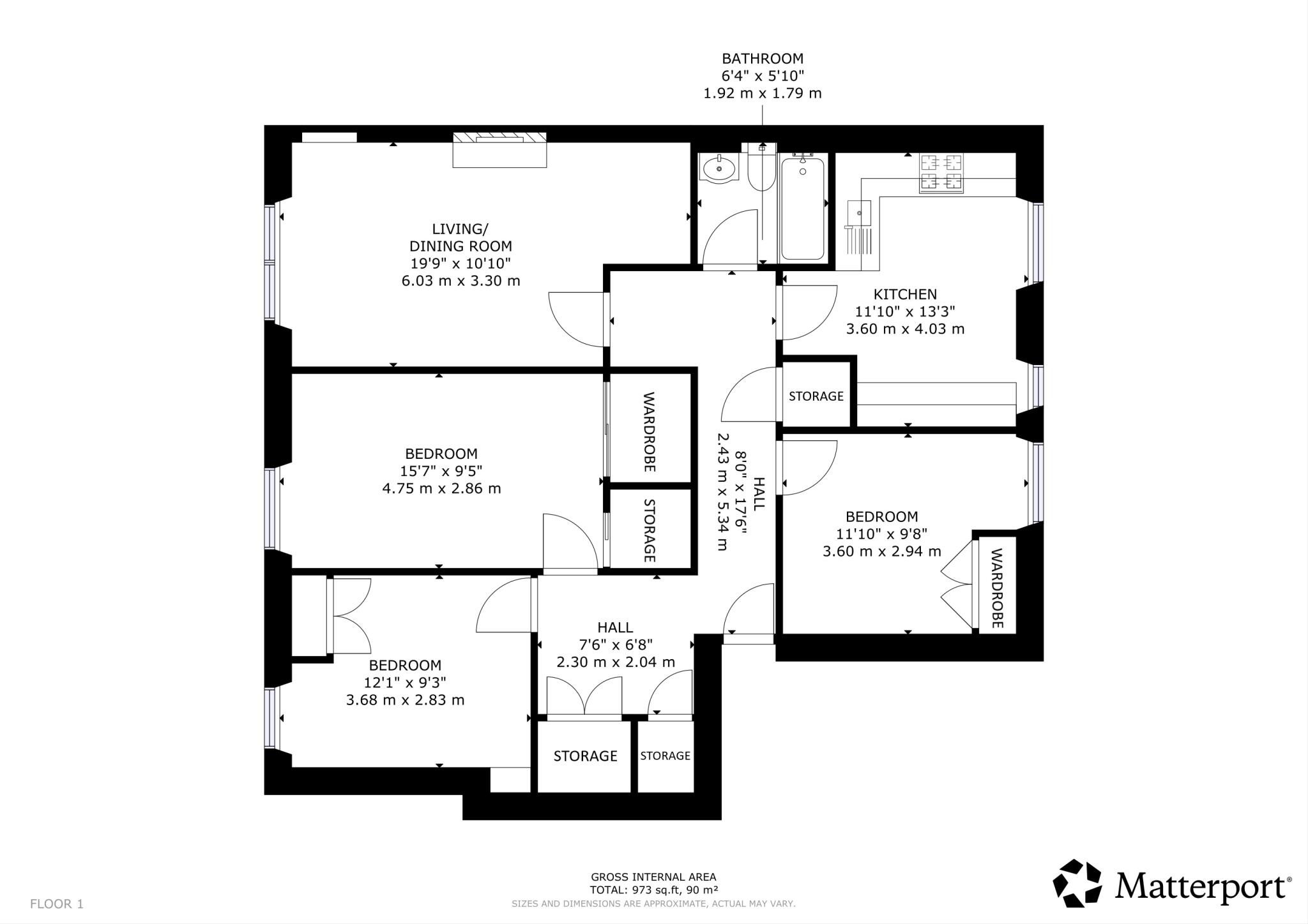 Chancellor Street, Flat 3/2, Partick, Glasgow, G11 floorplan