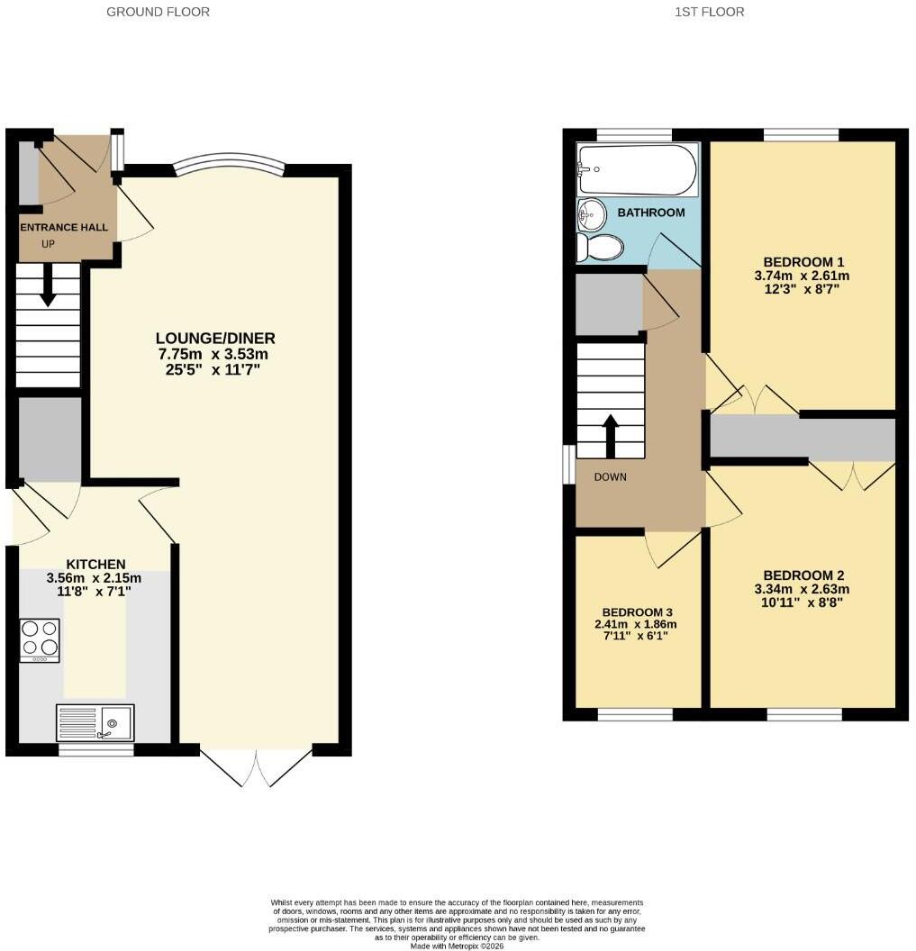 Ashbourne Avenue, New Springs, Wigan, WN2 1HW floorplan