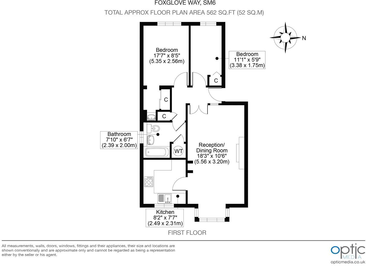 Foxglove Way, Wallington floorplan