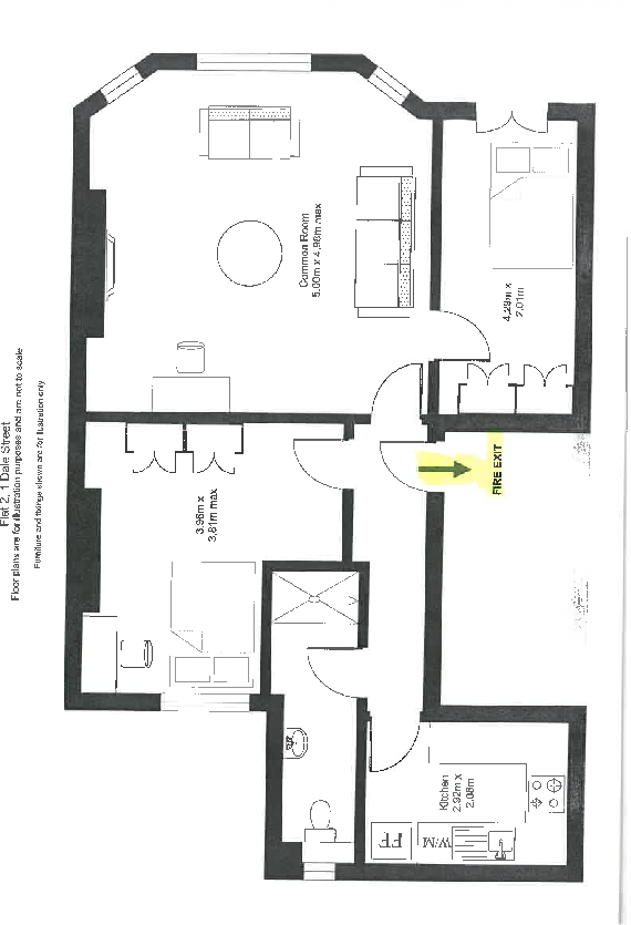 Flat 2, 1 Dale Street, Leamington Spa, CV32 5HH floorplan