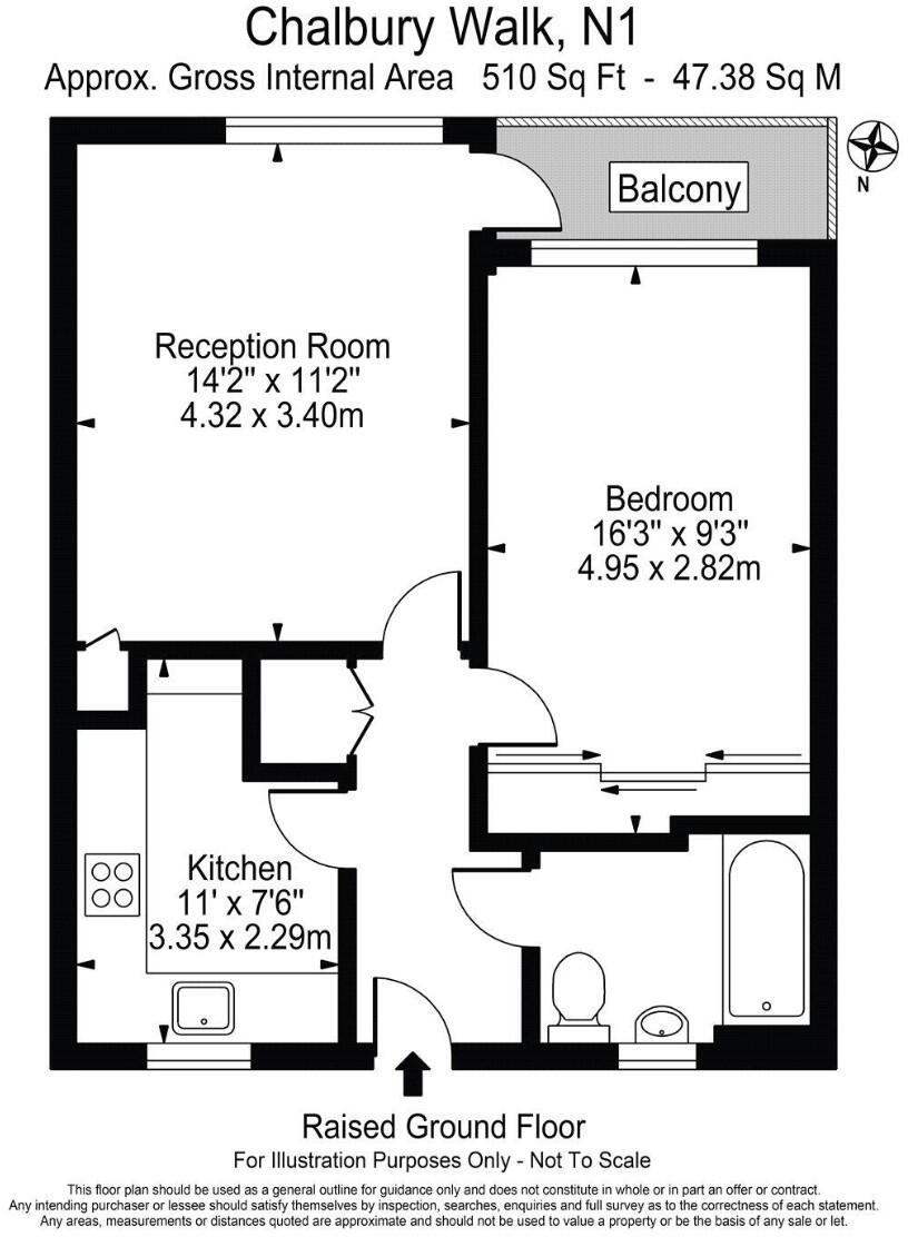3 Chalbury Walk, London, Middlesex N1 9SY floorplan