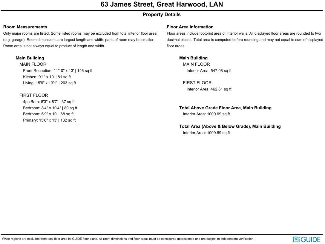 James Street, Great Harwood, Blackburn, Lancashire, BB6 floorplan