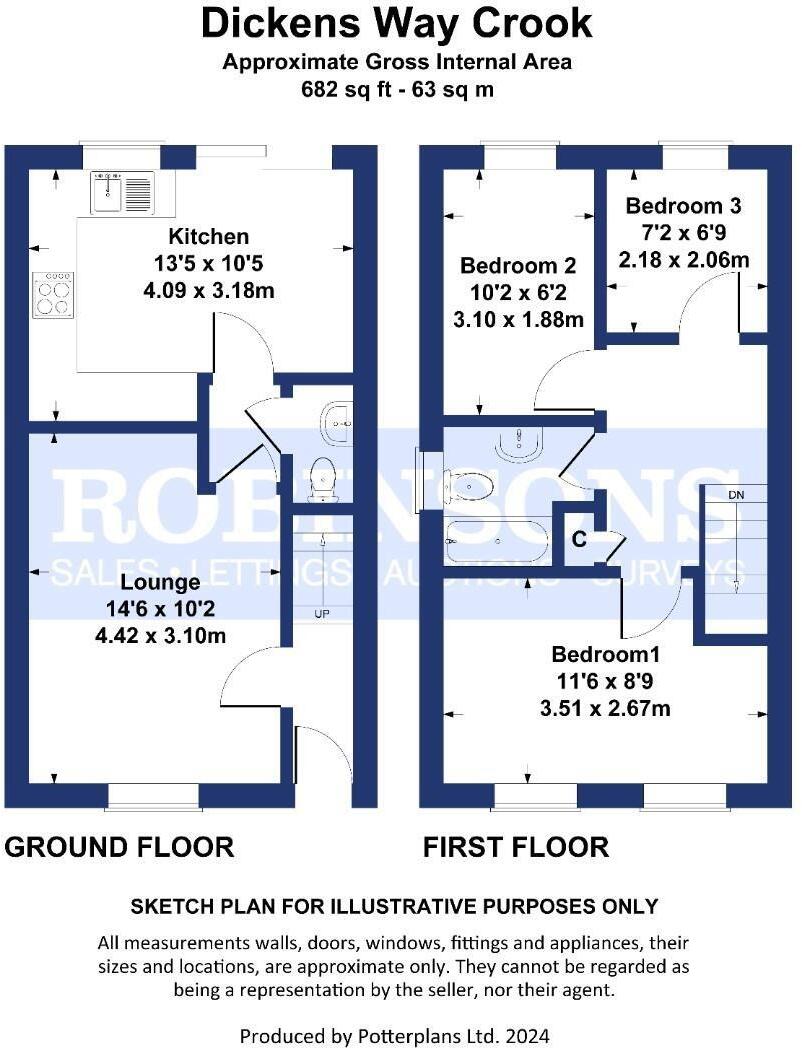 Dickens Way, Crook floorplan