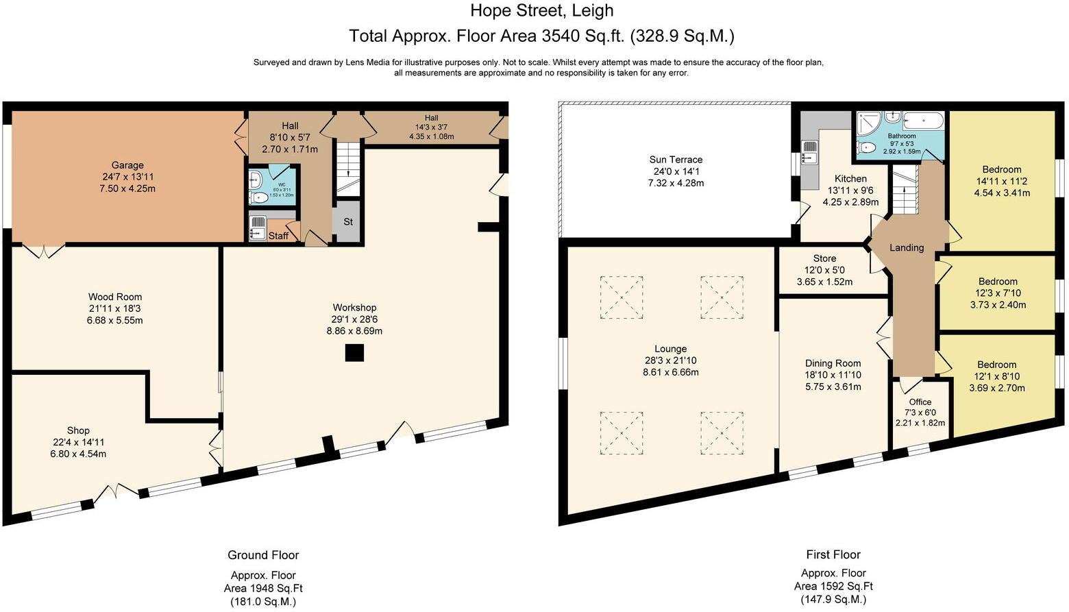 Hope Street, Leigh, WN7 1LU floorplan