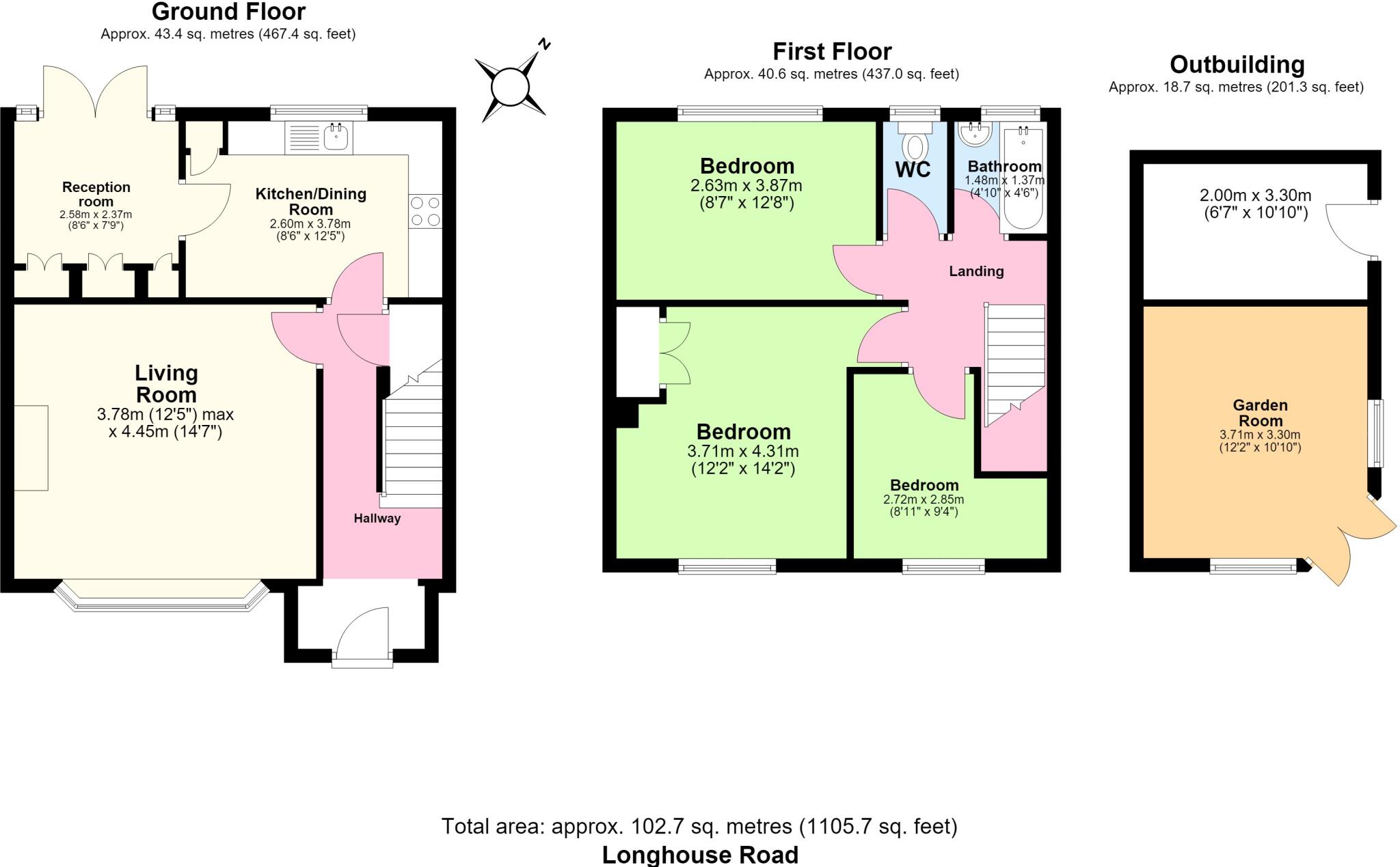 LONGHOUSE ROAD, Chadwell St Mary floorplan
