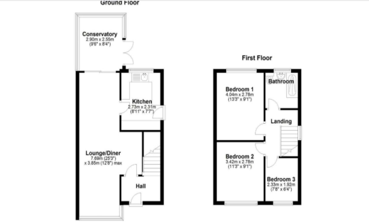 Hunts Path, Oakley, Bedfordshire, MK43 7SR floorplan