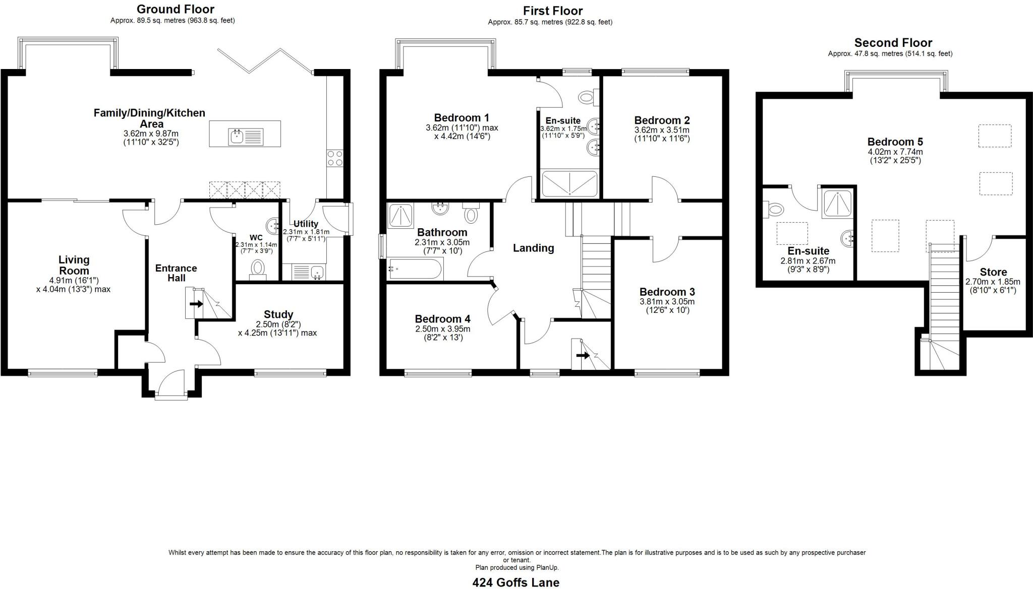 Goffs Lane, Goffs Oak, Hertfordshire, EN7 floorplan