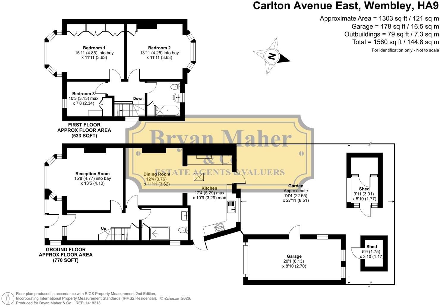 Carlton Avenue East, WEMBLEY floorplan