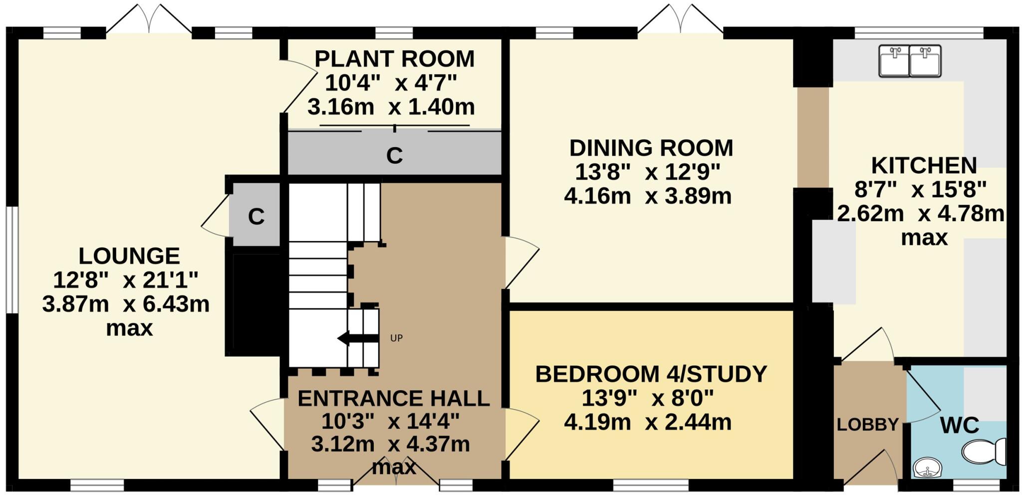 Lewdown, Okehampton, Devon, EX20 floorplan