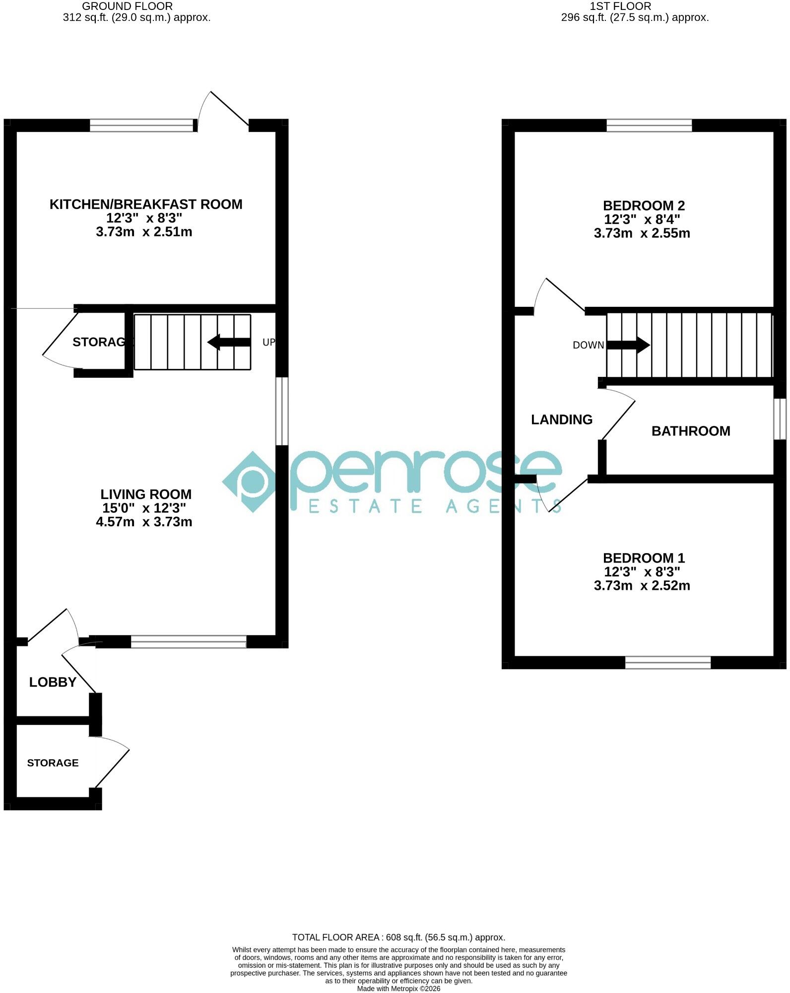 Heron Drive, Luton, Bedfordshire, LU2 7LZ floorplan