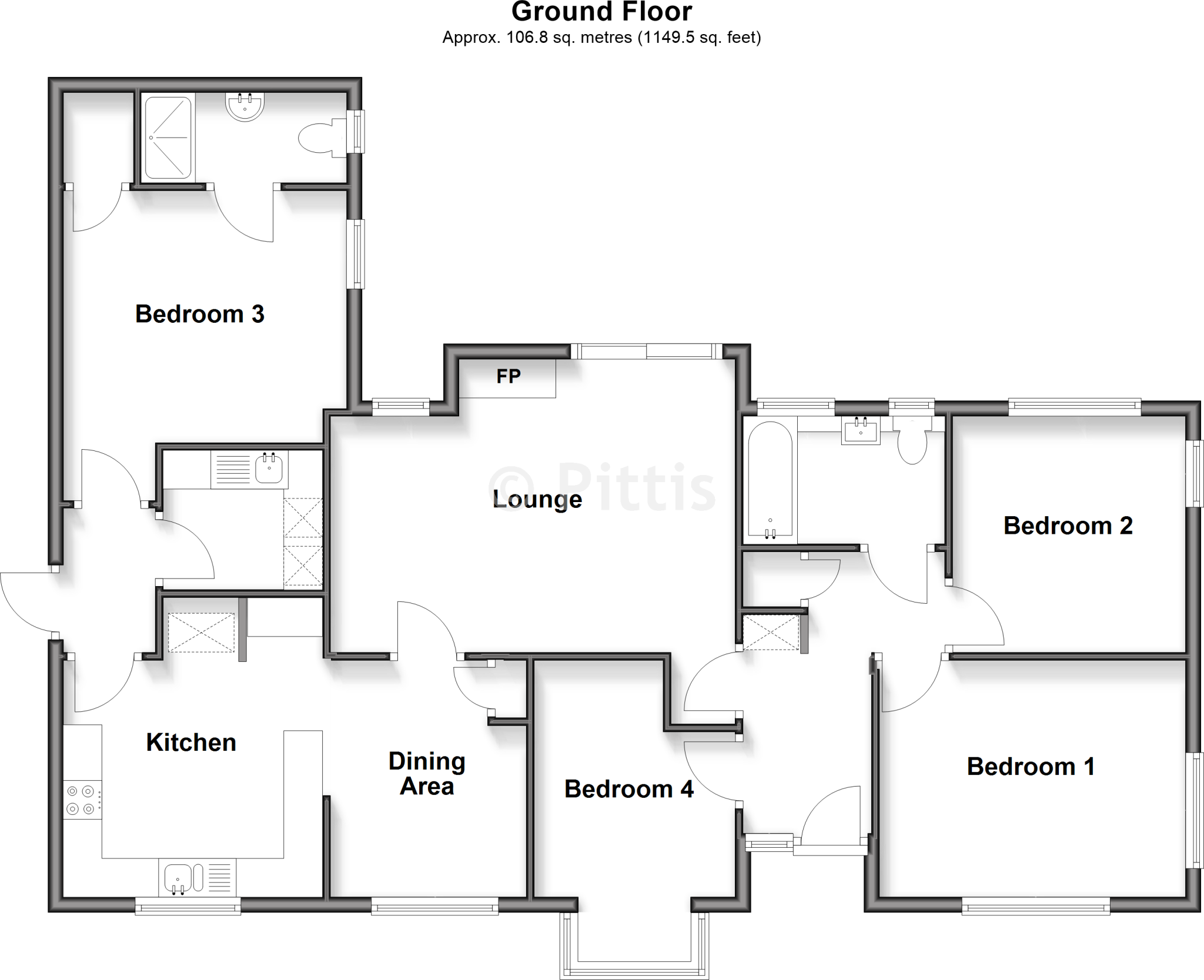 Martine Close, Freshwater, Isle of Wight floorplan