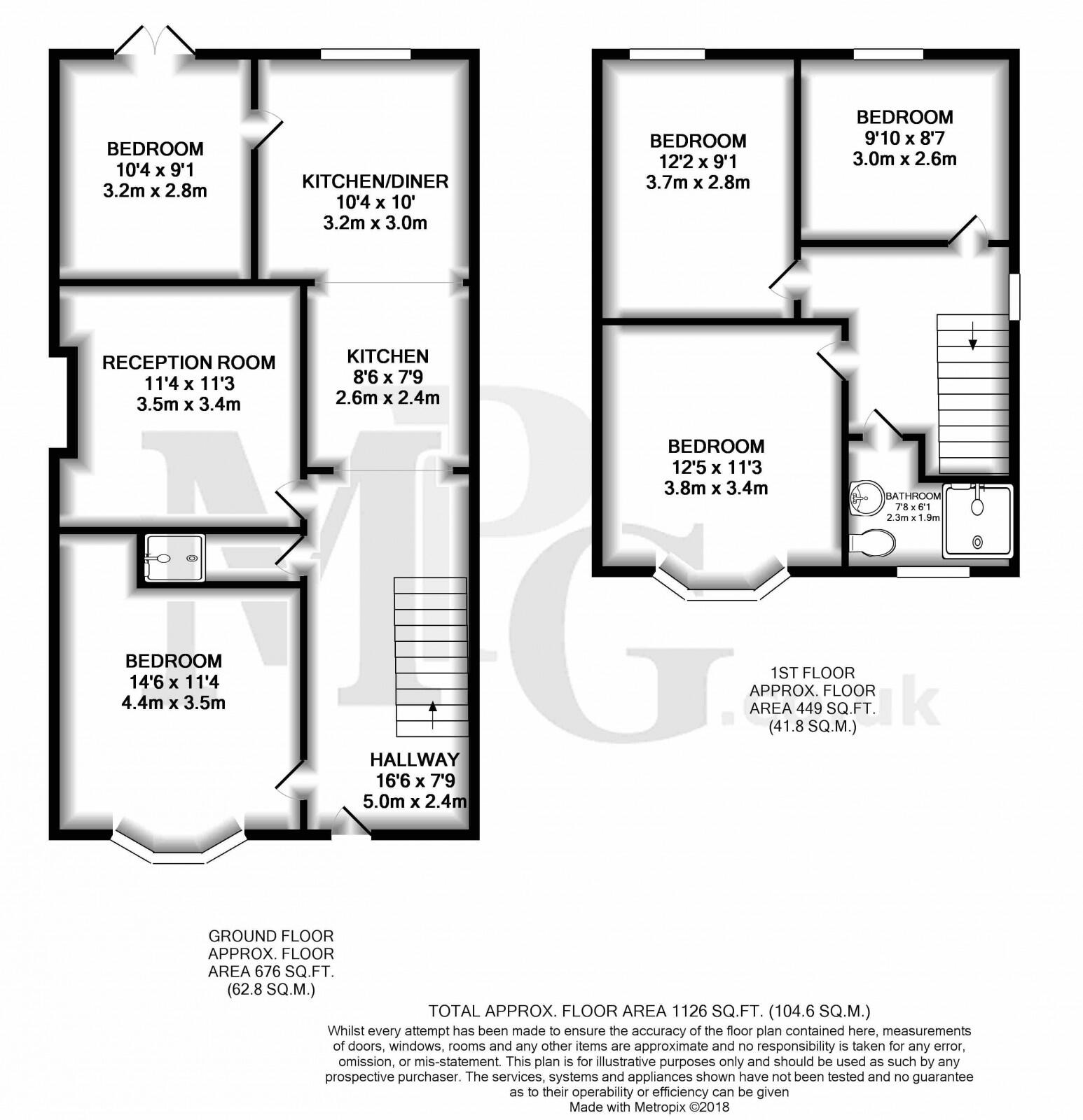 Acland Road, BH9 floorplan