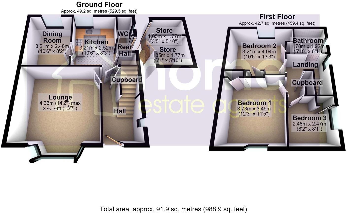 Chester Avenue, Dukinfield floorplan