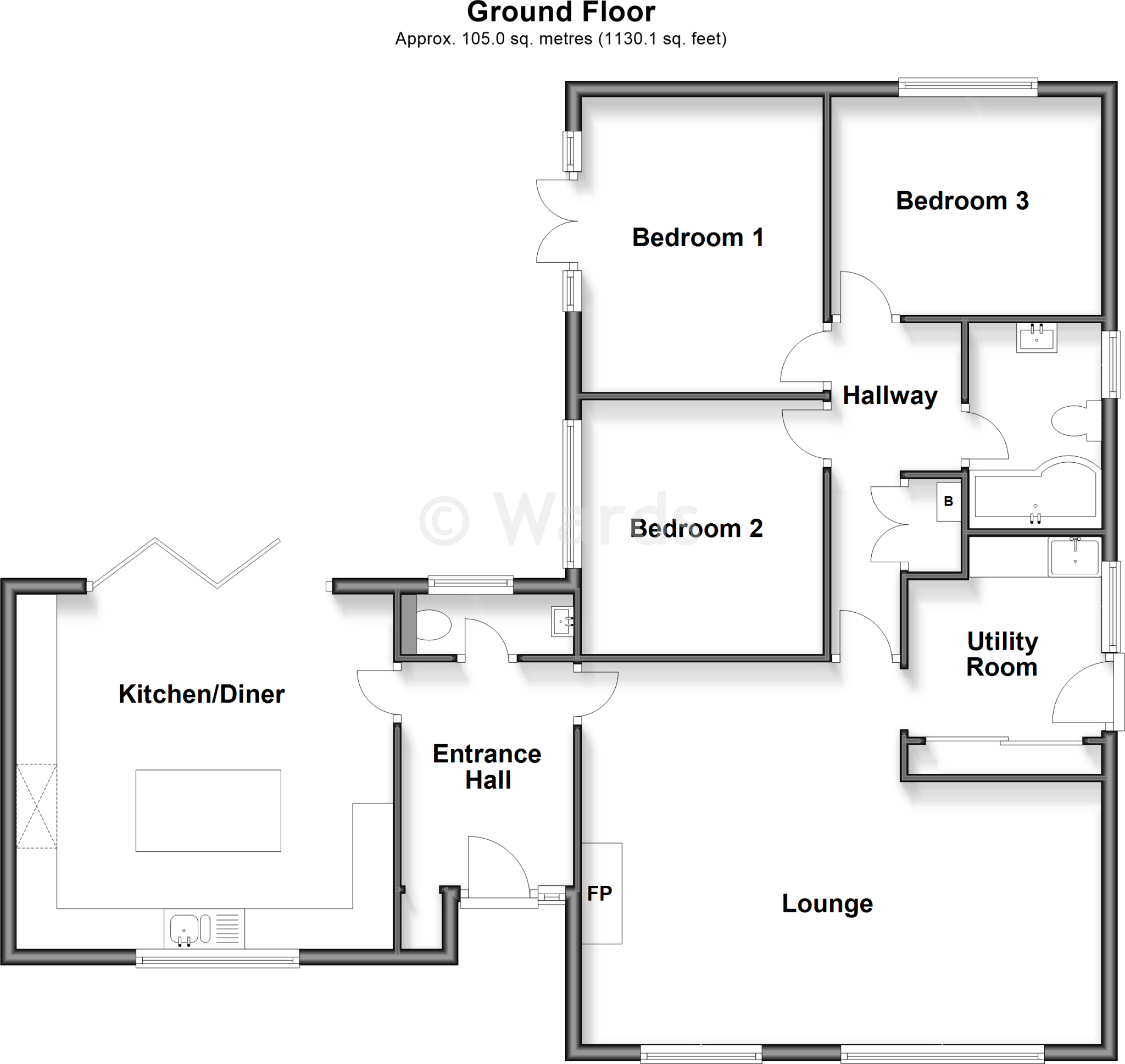 The Fairway, Littlestone, Kent floorplan